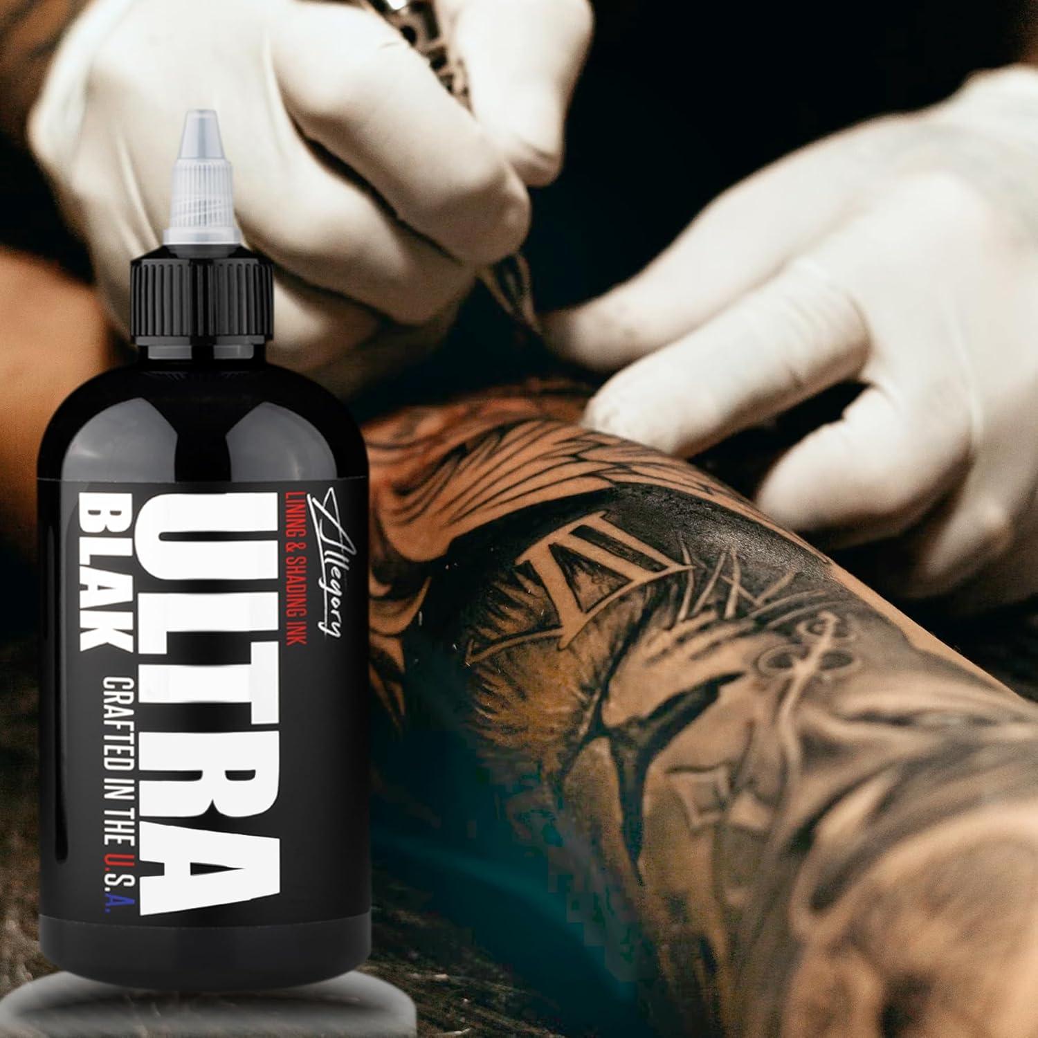 Tinta para Tatuajes Allegory Ultra Negro 59 ml Vegana Premium
