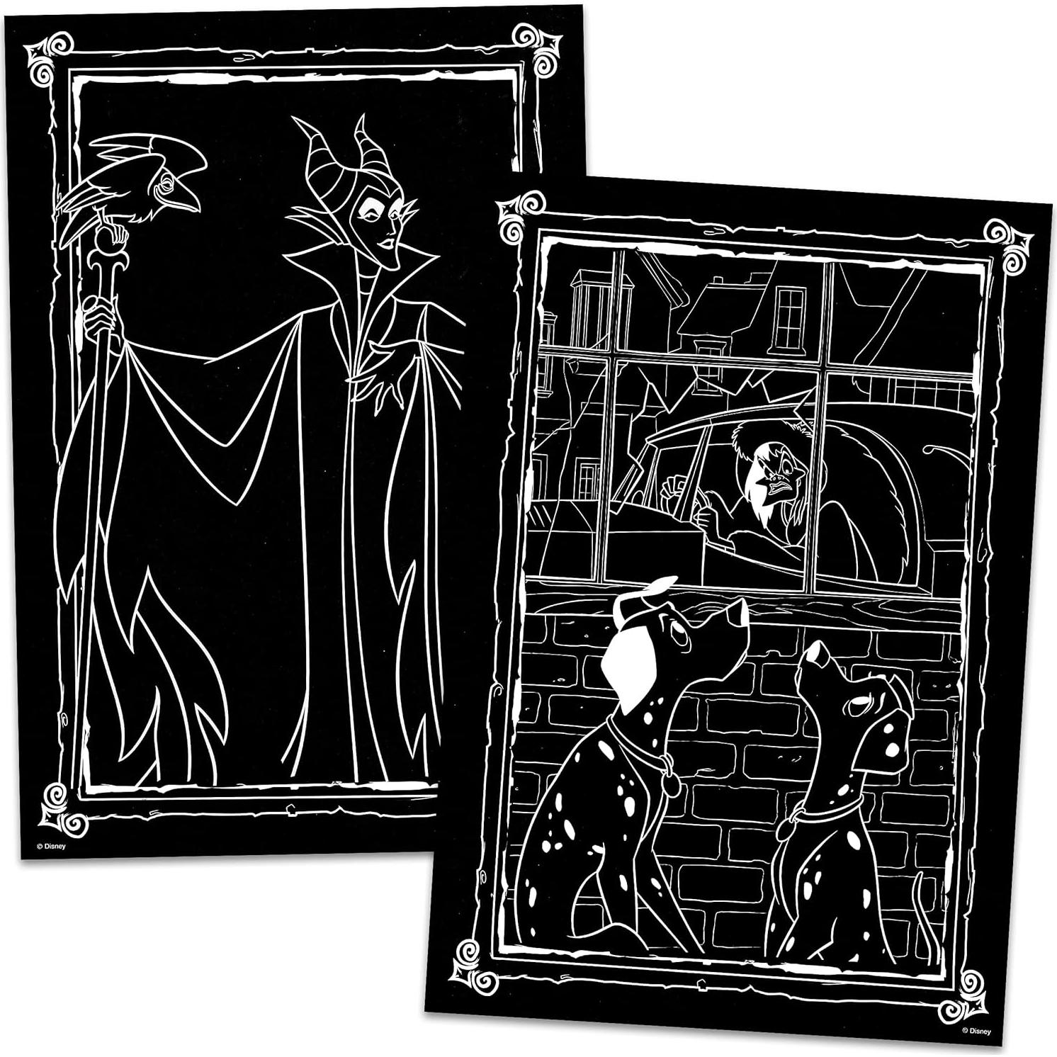 Set de Libro para Colorear Villanos Disney Clásico 8 Piezas