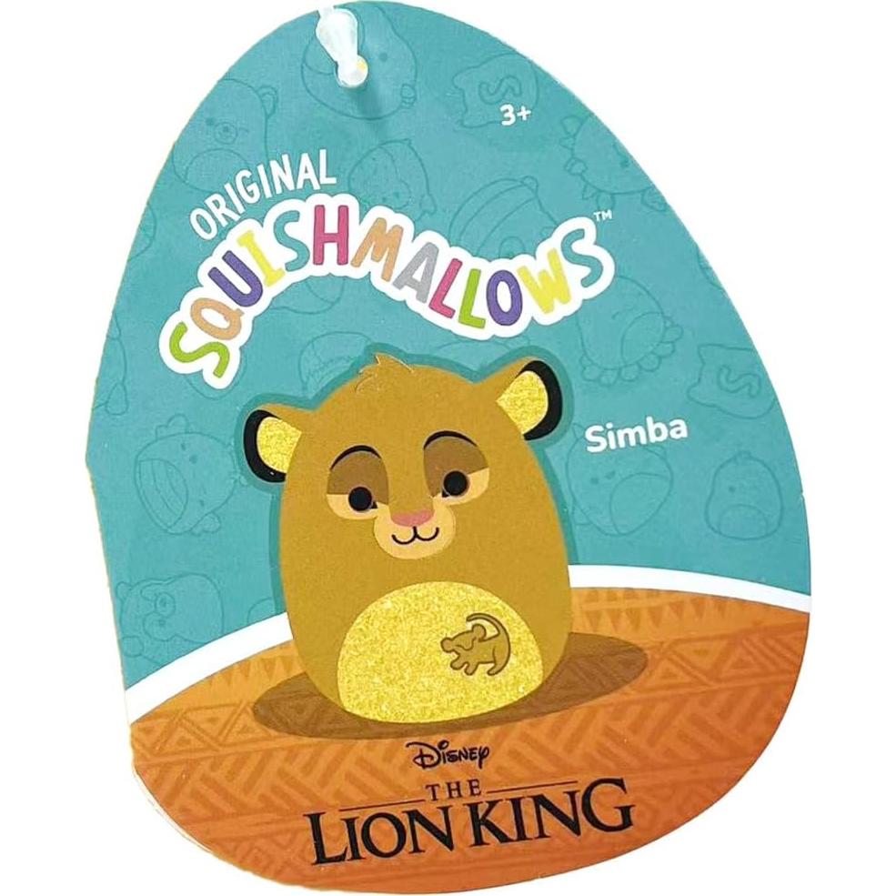 Peluche Squishmallows Disney Joven Simba 20 cm Multicolor