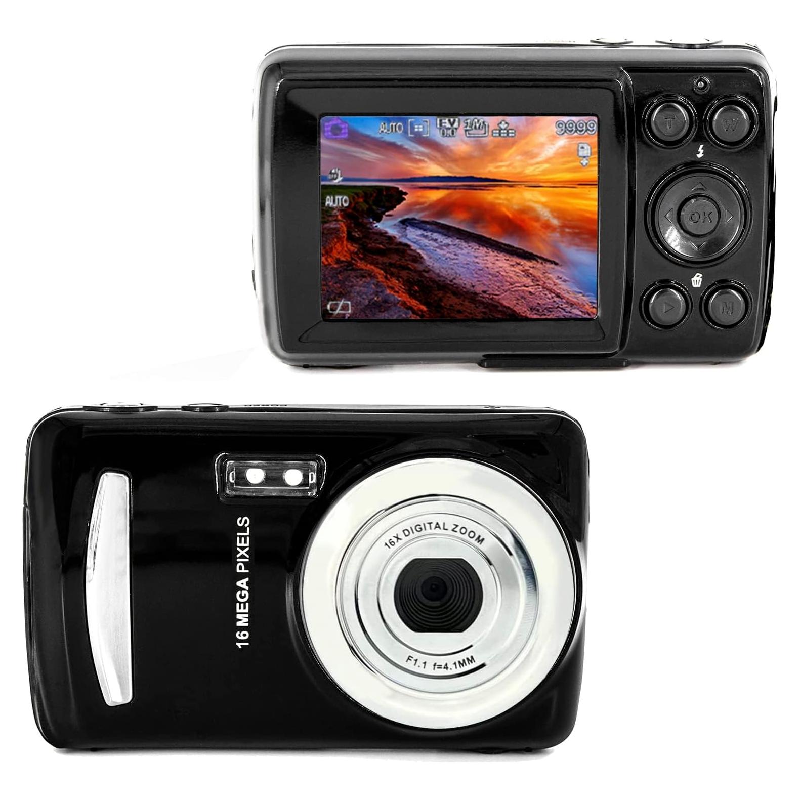 Cámara Digital Compacta Acuvar 16MP Pantalla LCD 2.4"