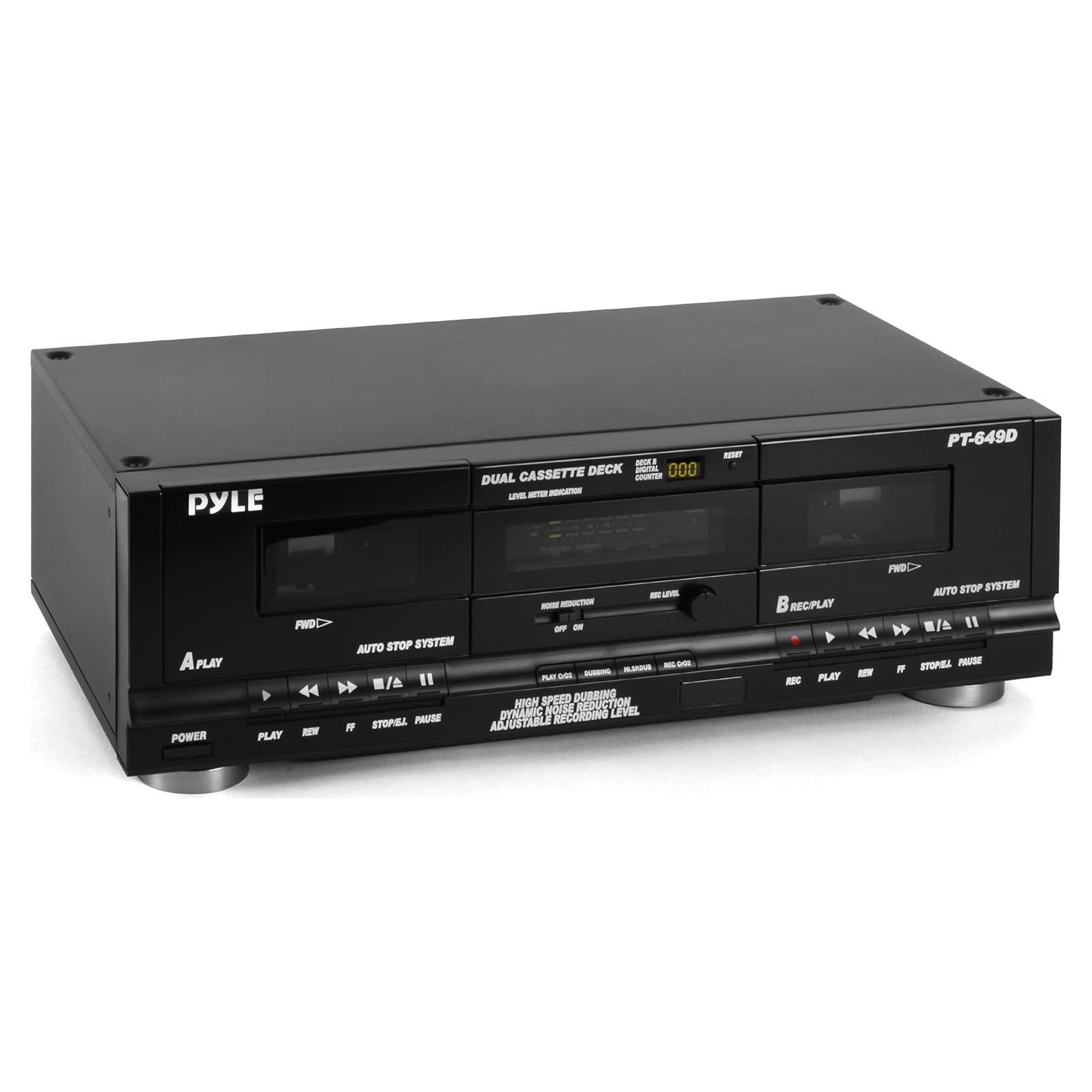 Reproductor de Doble Cassette Pyle Home PT649D 110V/220V