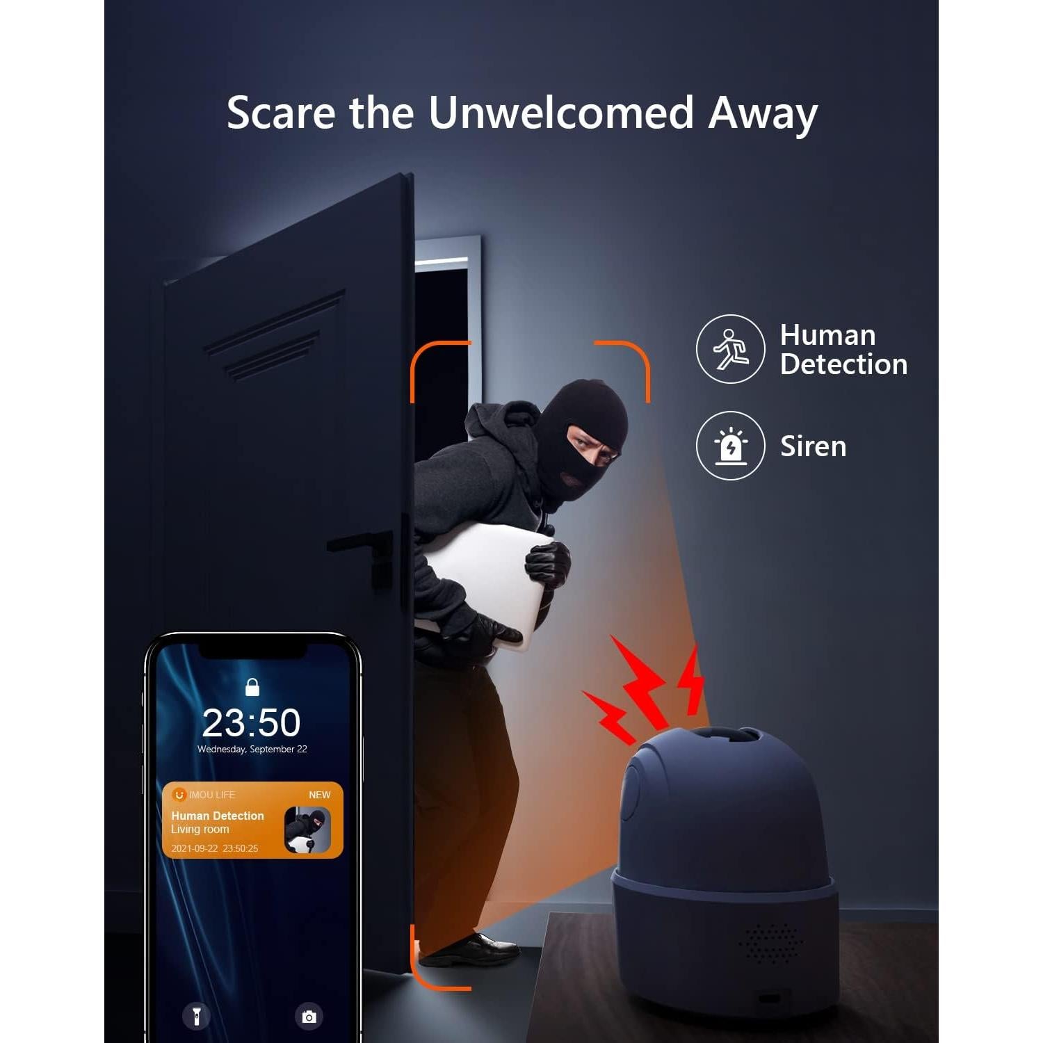 Cámara de Seguridad WiFi IMOU 2K Interior con Detección AI