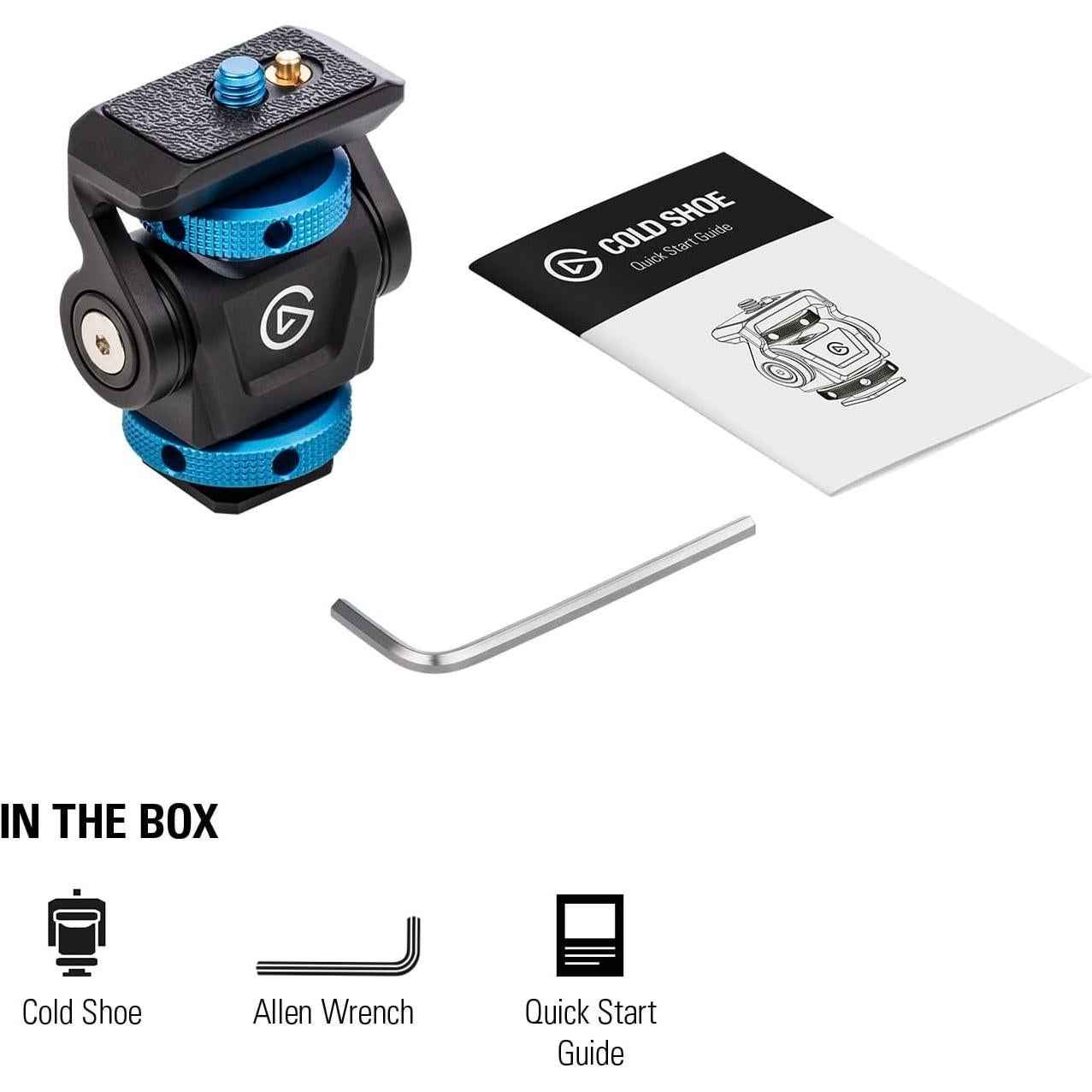 Zapata Fría Elgato - Montaje Ajustable 1/4" para Luces y Micrófonos