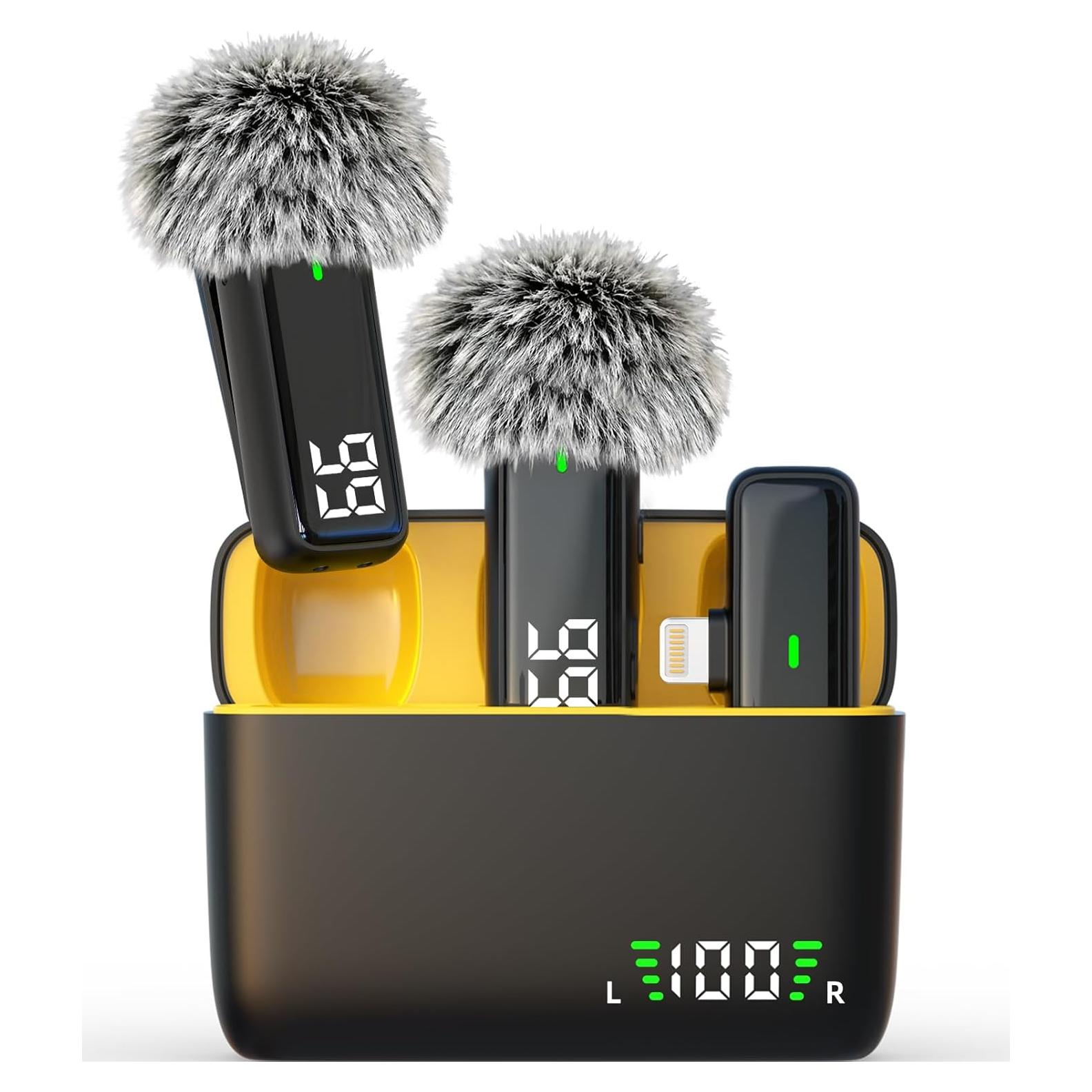 Micrófono Lavalier Inalámbrico OUWEALY para iPhone 14/13/12/11