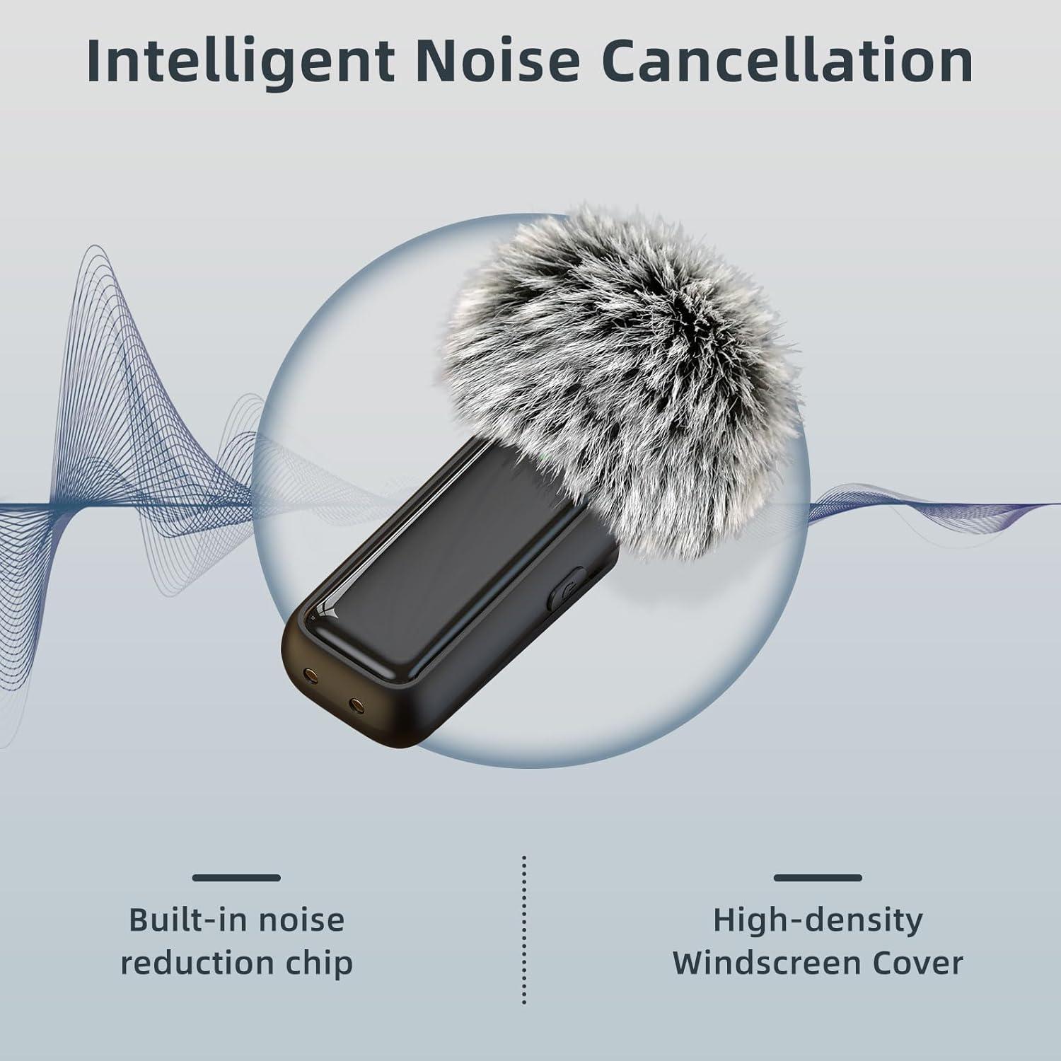 Micrófono Lavalier Inalámbrico OUWEALY para iPhone 14/13/12/11