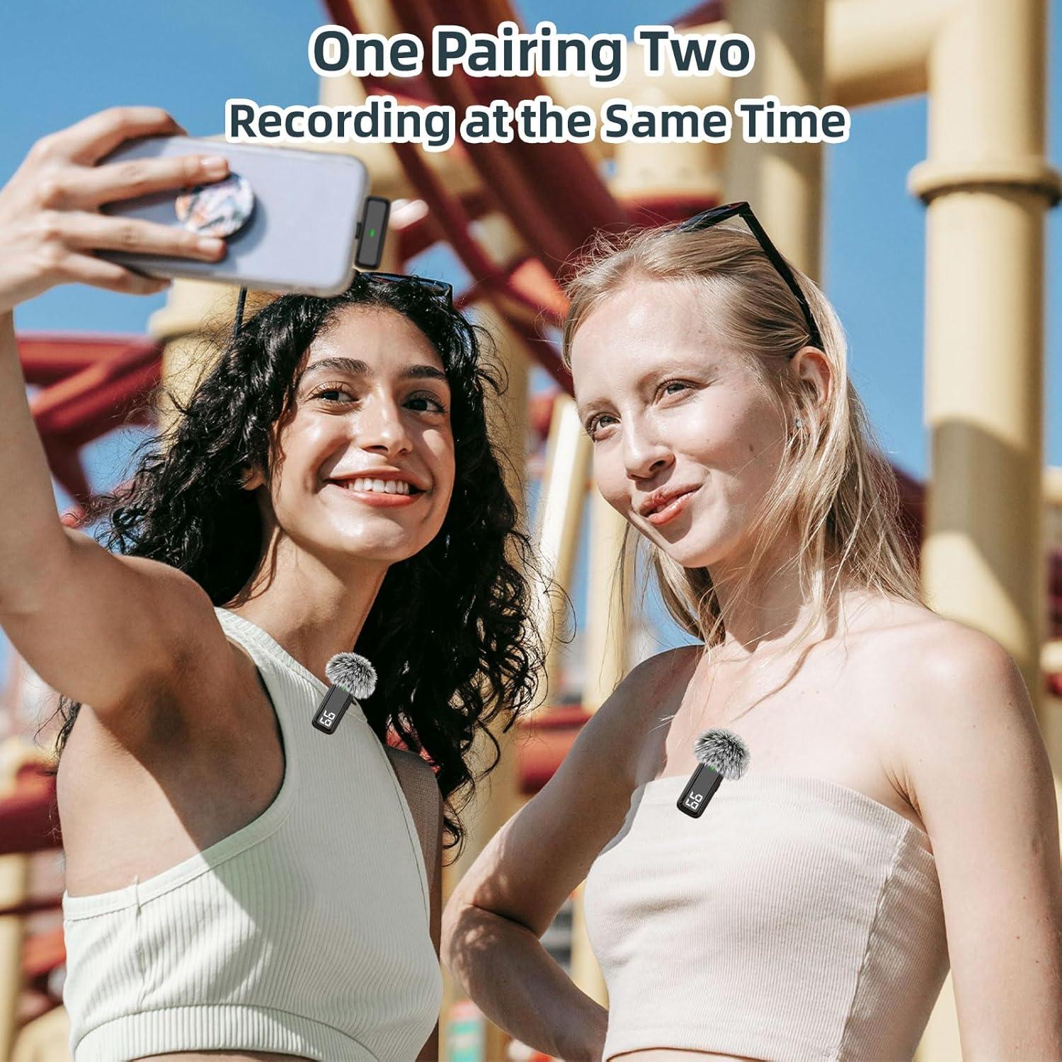 Micrófono Lavalier Inalámbrico OUWEALY para iPhone 14/13/12/11