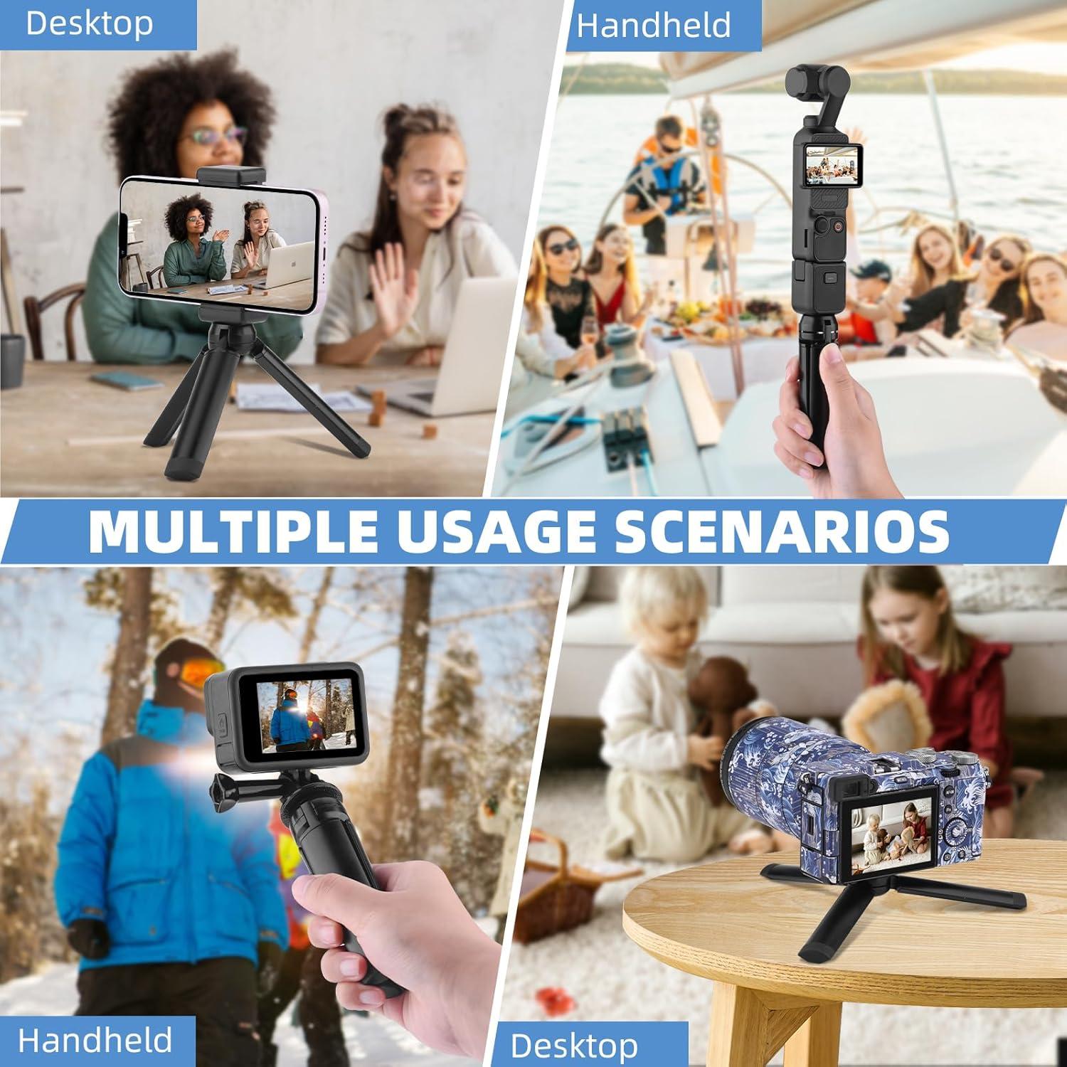 Trípode Mini HeiyRC para DJI Pocket 3 y GoPro - 53.34 cm