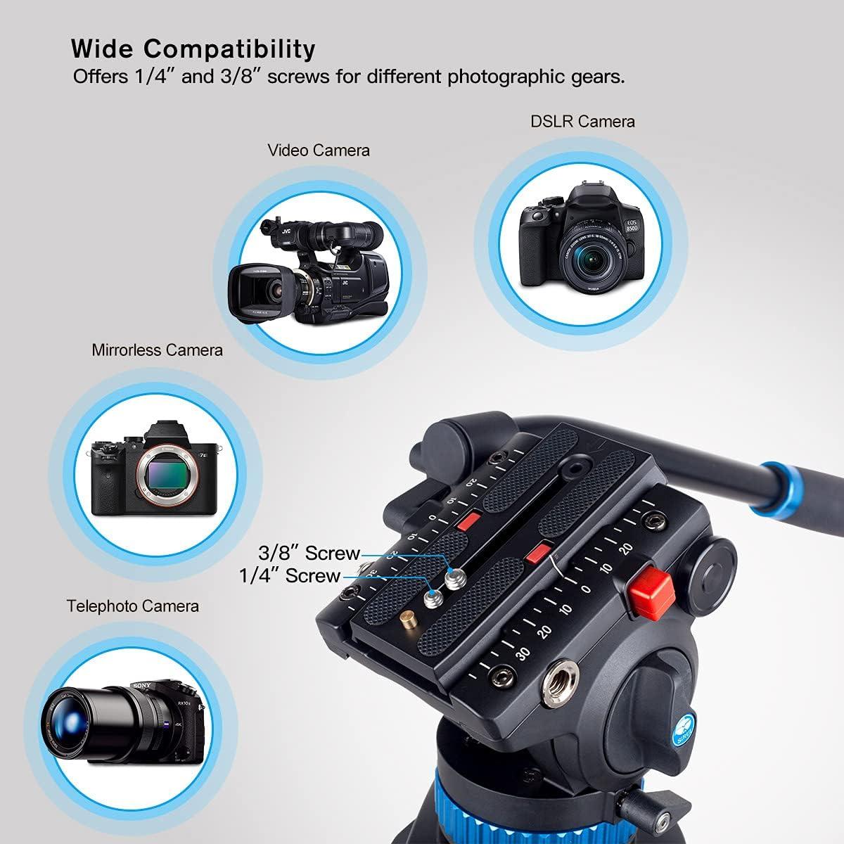 Trípode de Video SIRUI SH-15 Aluminio 154.94 cm 9.98 kg