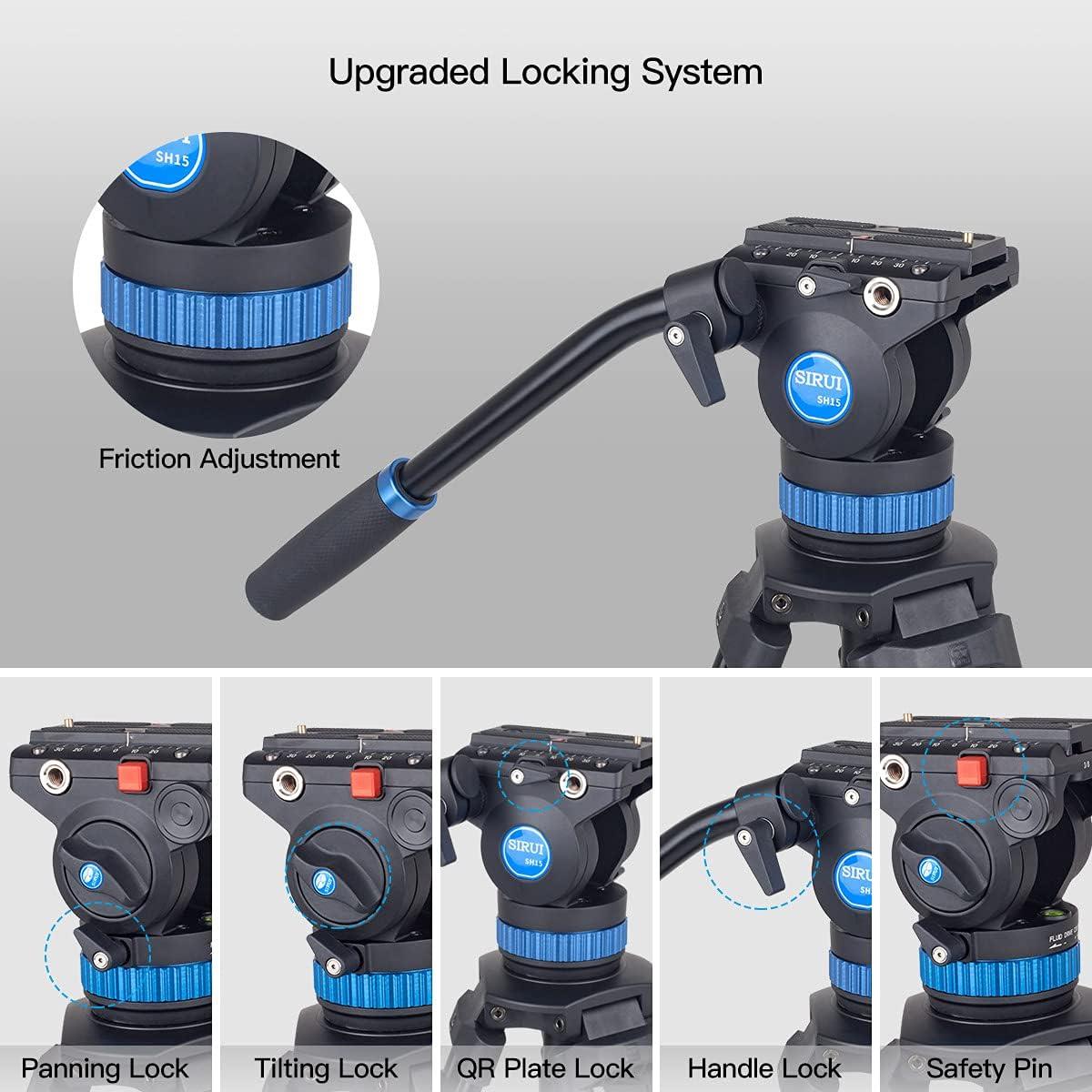 Trípode de Video SIRUI SH-15 Aluminio 154.94 cm 9.98 kg