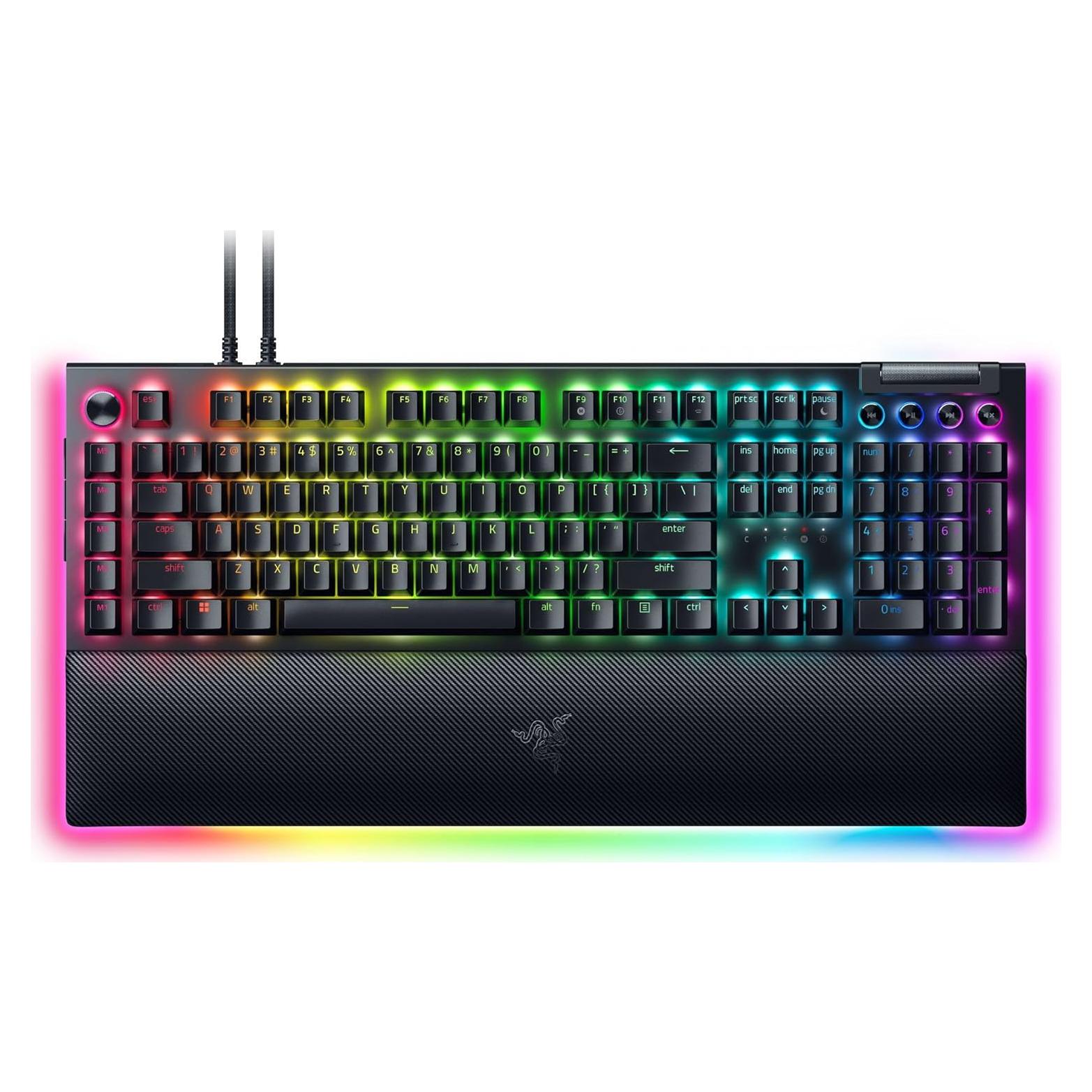 Teclado Mecánico Razer BlackWidow V4 Pro - Interruptores Verdes