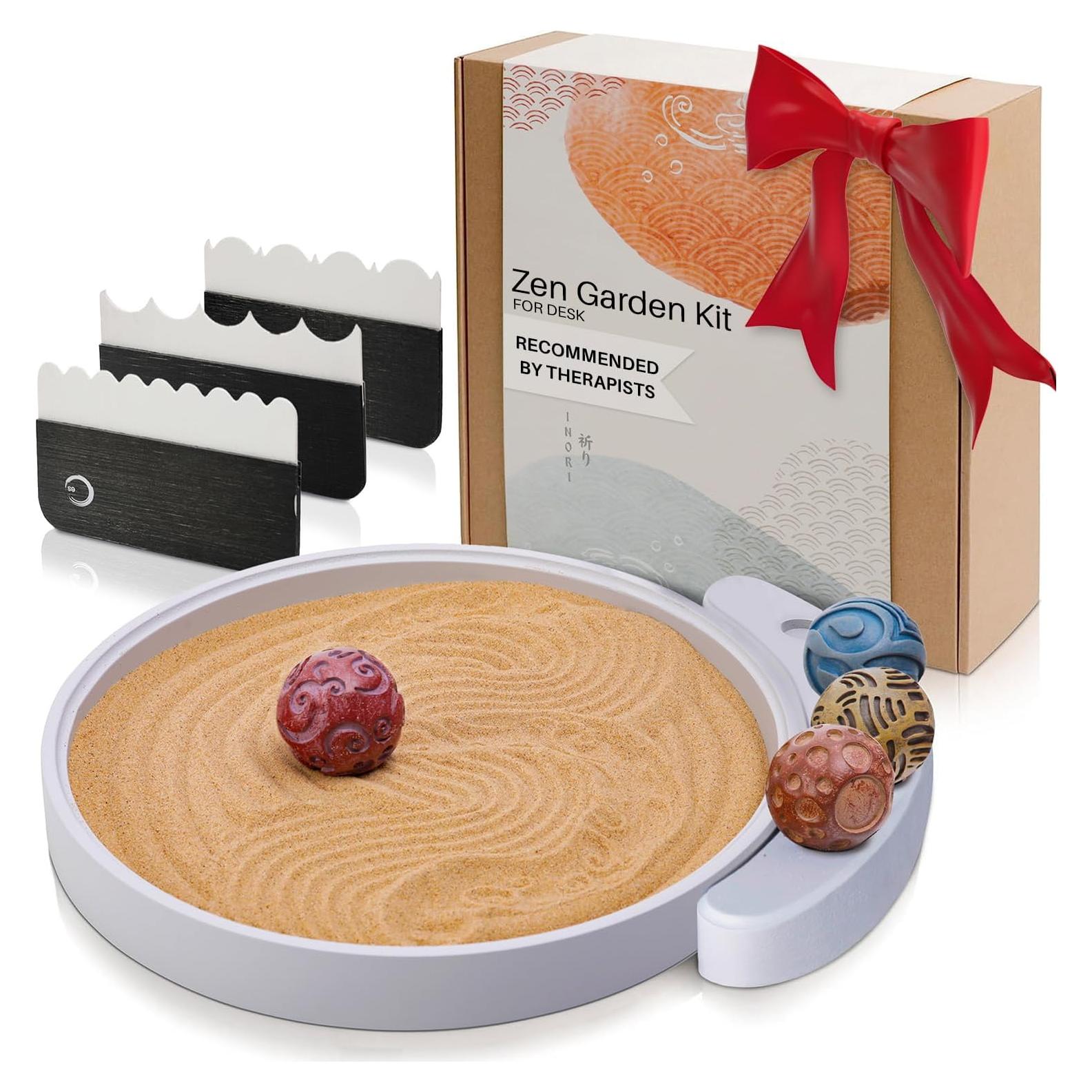 Kit Jardín Zen Inori ENSO - Decoración de Escritorio Terapéutica