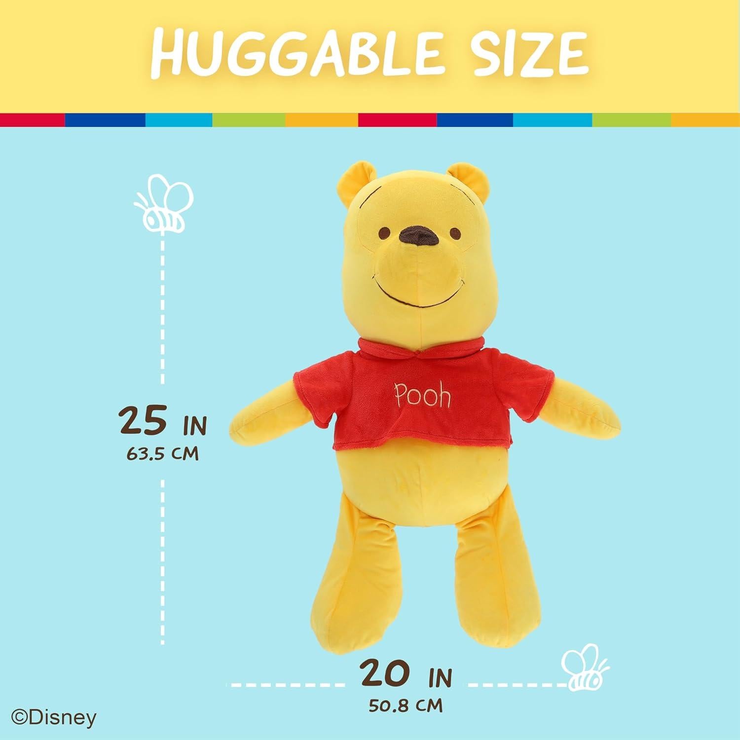 Disney Baby Winnie The Pooh Stuffed Animal Plush Toy, Disney Plush Winnie The Pooh Toys for Infants & Toddlers, 25 Inches