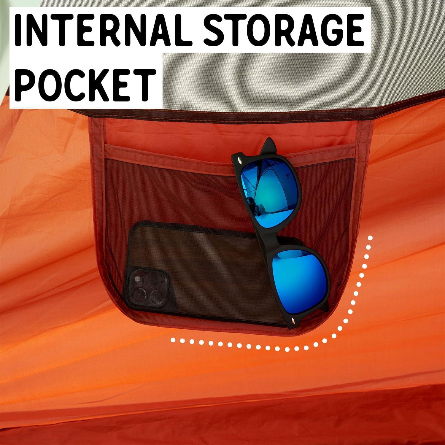 Kelty Discovery Basecamp Backpacking Tent, 4 or 6 Person Camping Backpacking Shelter, Large Capacity, Fast Setup and Easy Tear Down, Stuff Sack Included