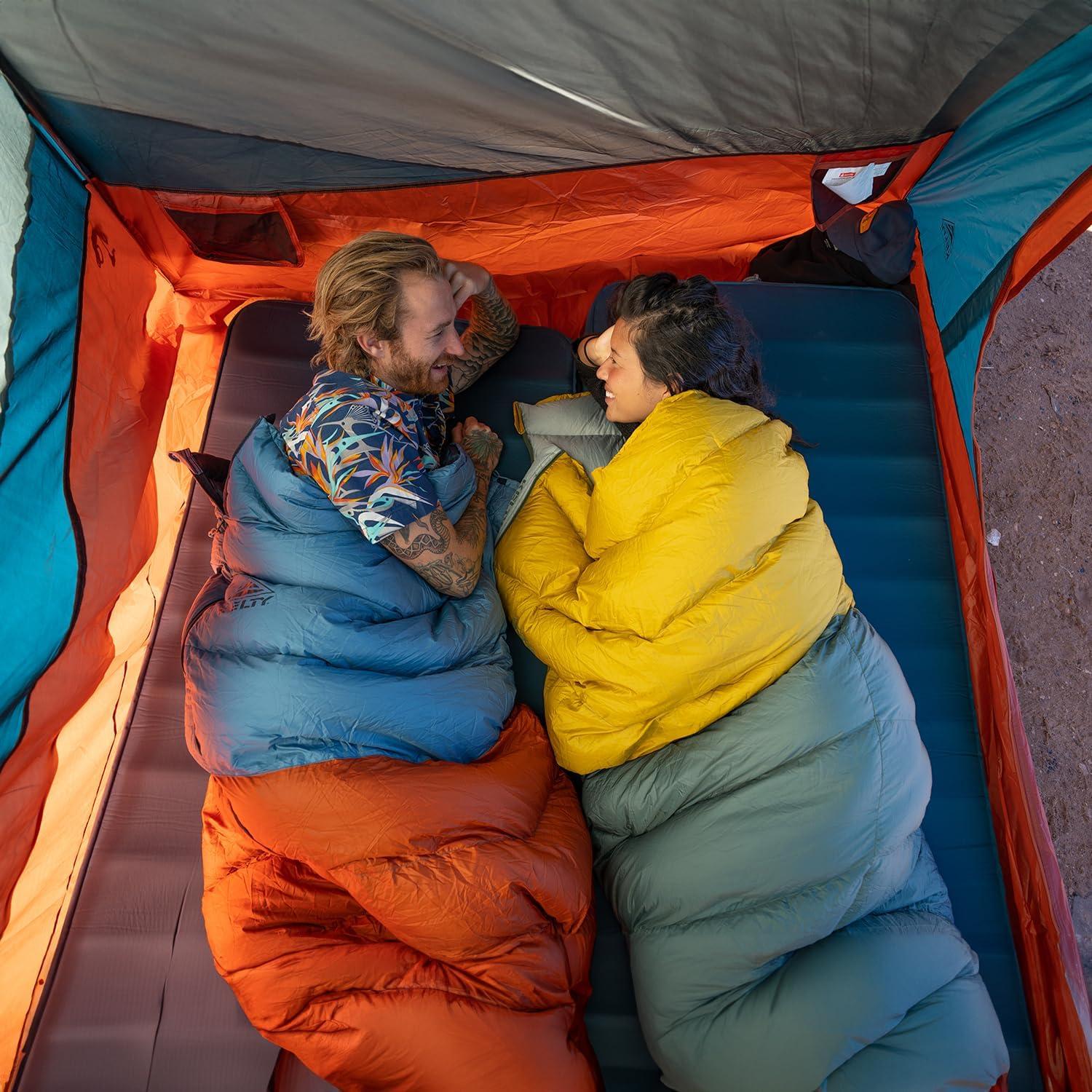 Kelty Discovery Basecamp Backpacking Tent, 4 or 6 Person Camping Backpacking Shelter, Large Capacity, Fast Setup and Easy Tear Down, Stuff Sack Included