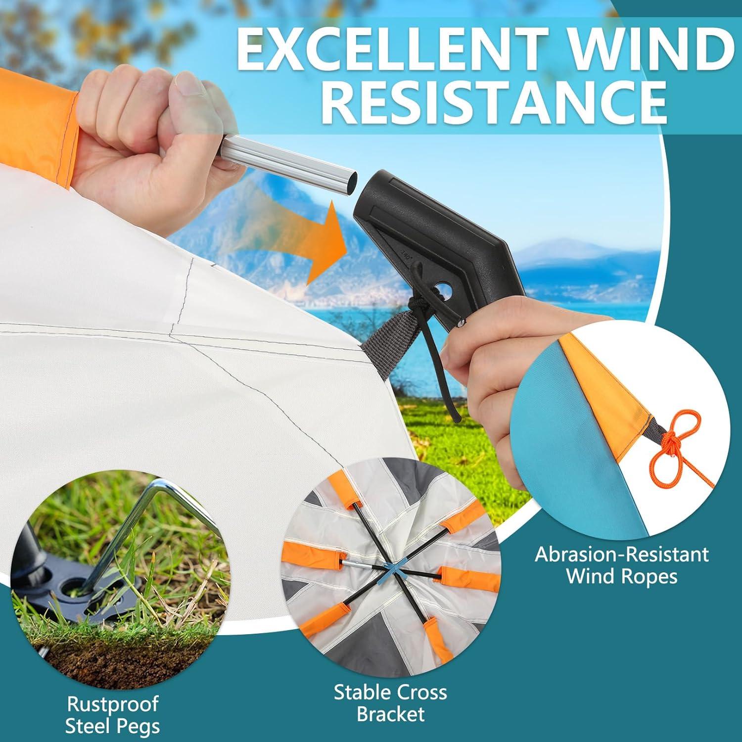 Carpa COBIZI para 6 Personas Impermeable 299.72x259.08cm