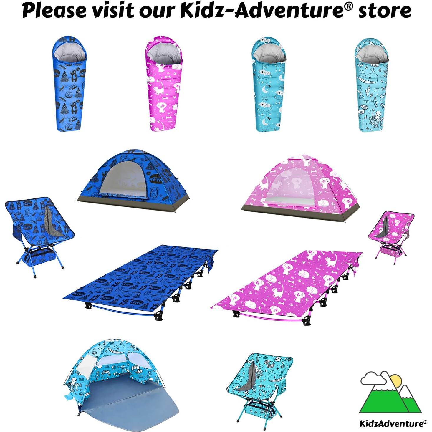 Saco de Dormir ANJ Outdoors Momia 4 Estaciones Niños Aqua
