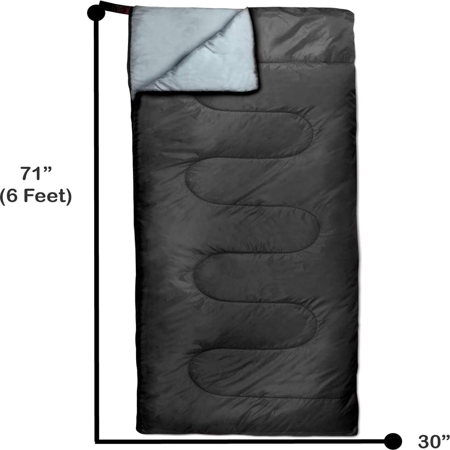 Saco de Dormir Trail Maker 4 Estaciones Negro 180x76 cm