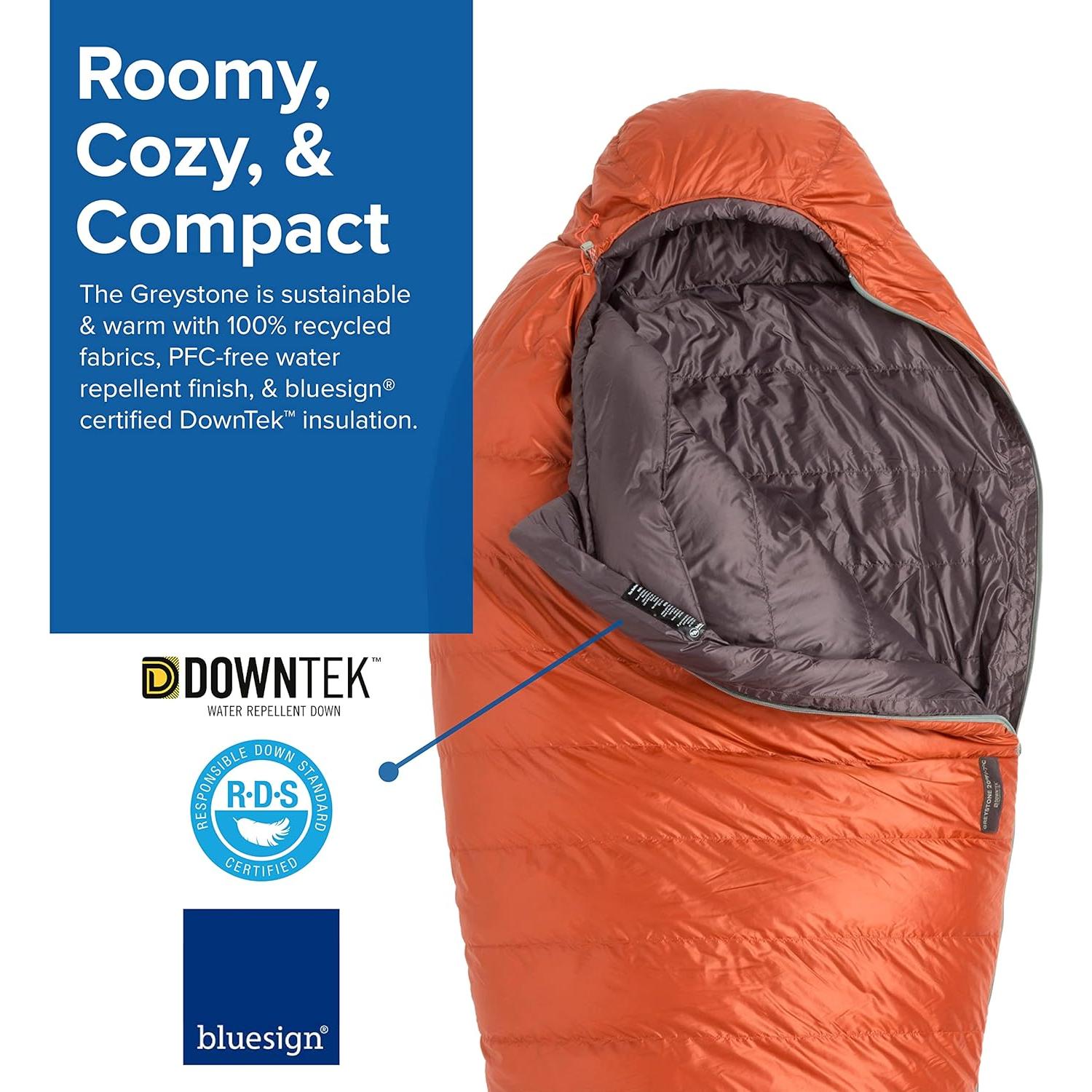 Saco de Dormir Tipo Momia Big Agnes Greystone 0°C 600 DownTek