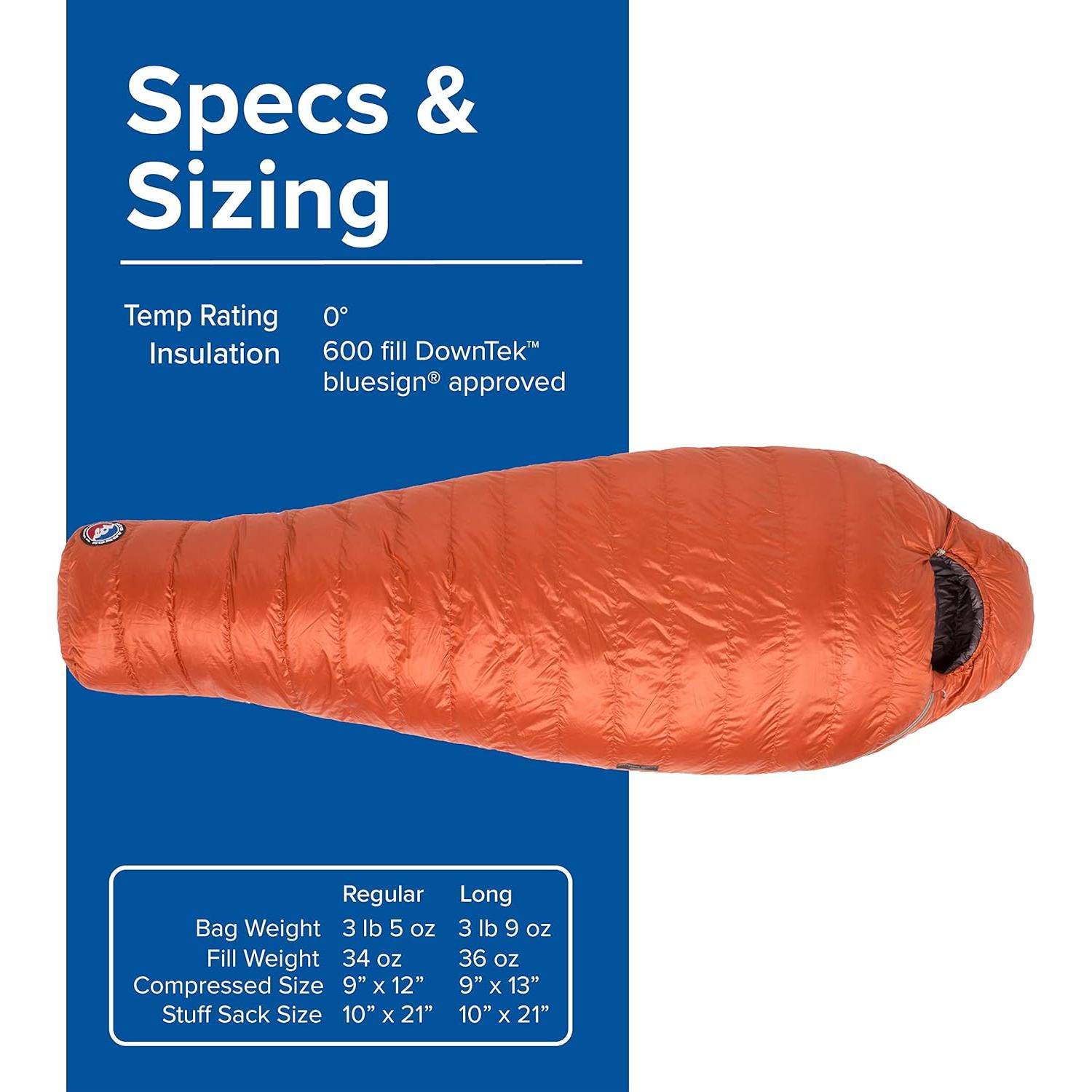 Saco de Dormir Tipo Momia Big Agnes Greystone 0°C 600 DownTek