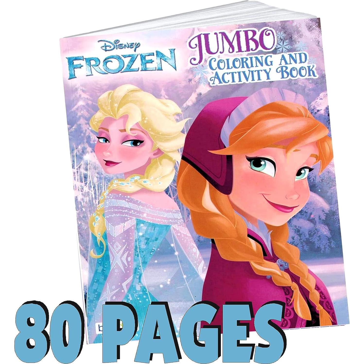 Libro para Colorear Disney Frozen con 500 Stickers y Colgador