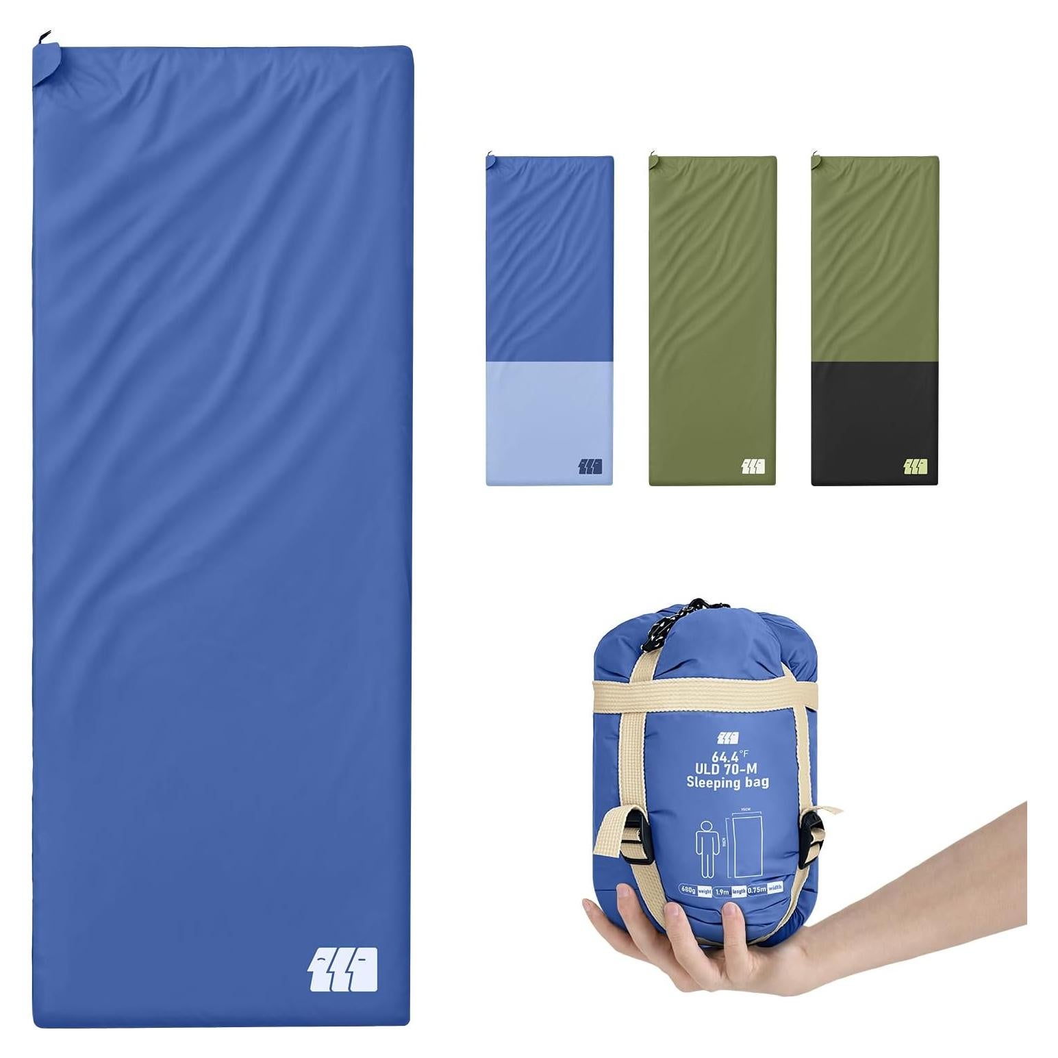 Saco de dormir ultraligero TANSTRIDER 190.5x76.2cm 0.68kg