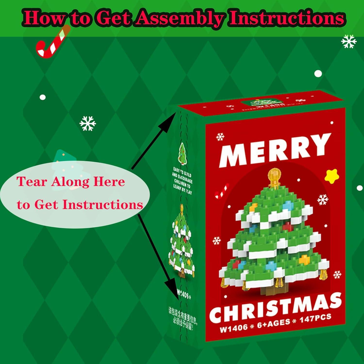 Juego de Bloques de Construcción Árbol de Navidad HGCYCF 147 Piezas