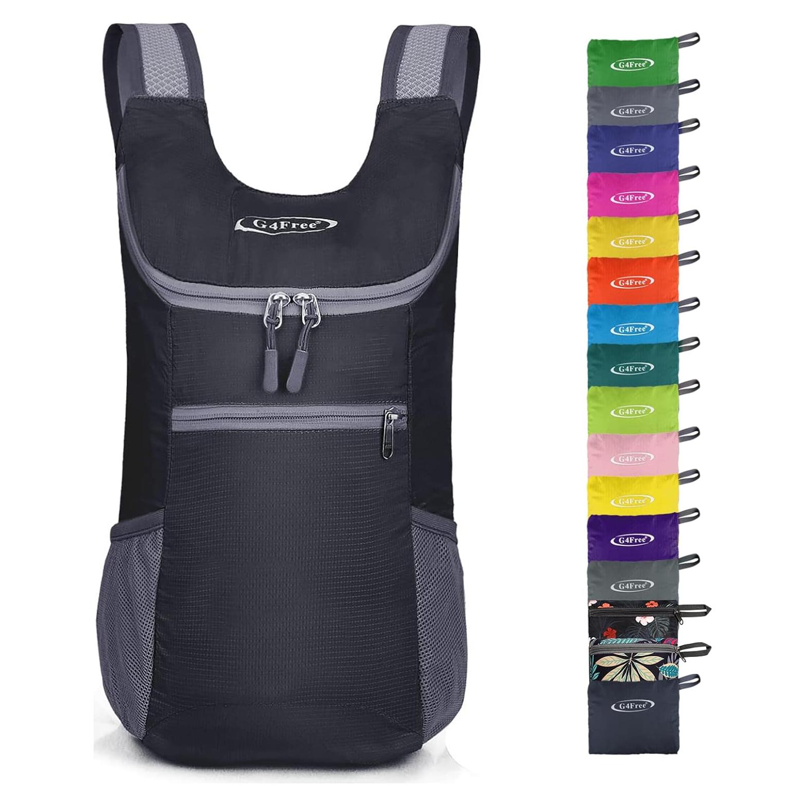 Mochila de Senderismo Plegable G4Free 11L Unisex Negra