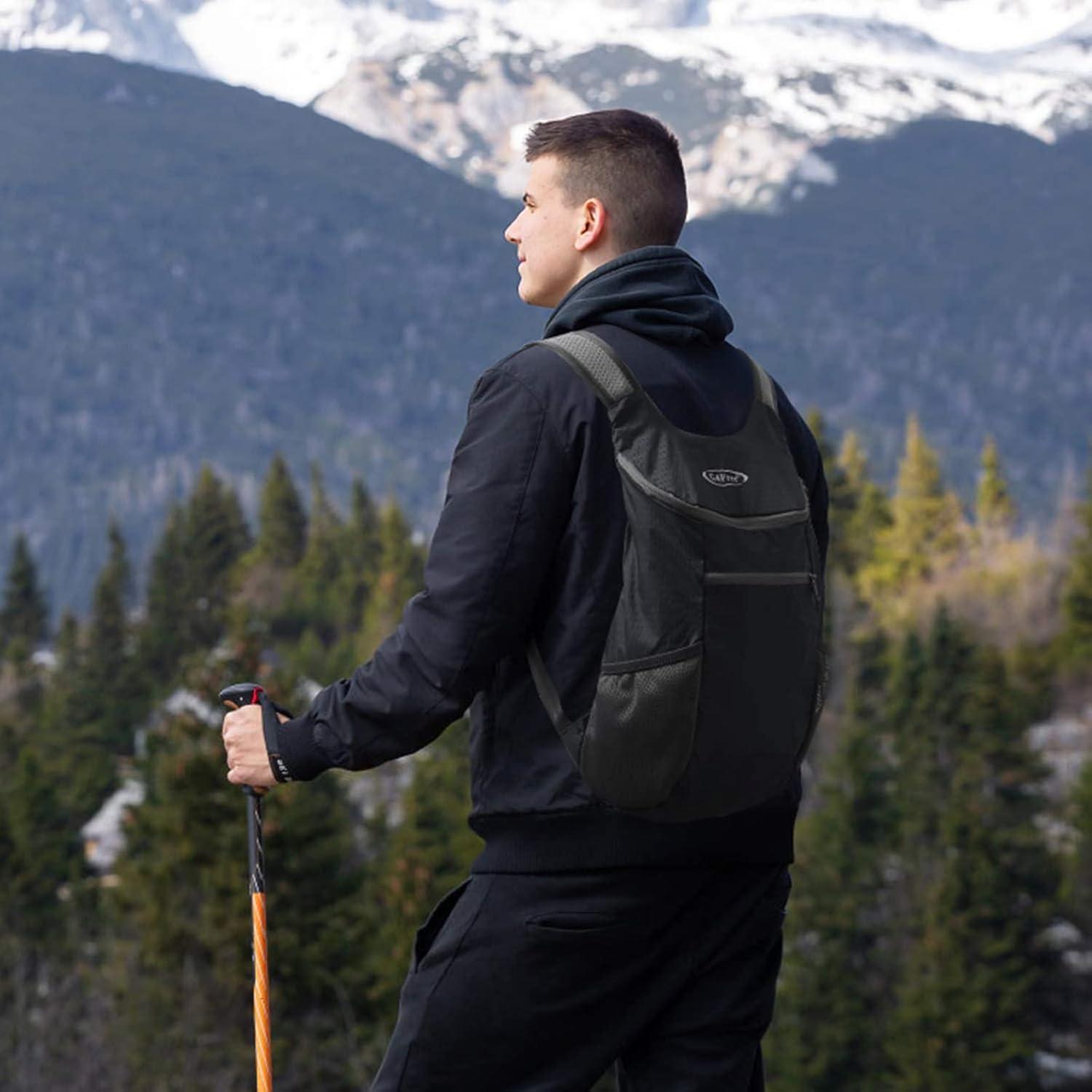 Mochila de Senderismo Plegable G4Free 11L Unisex Negra