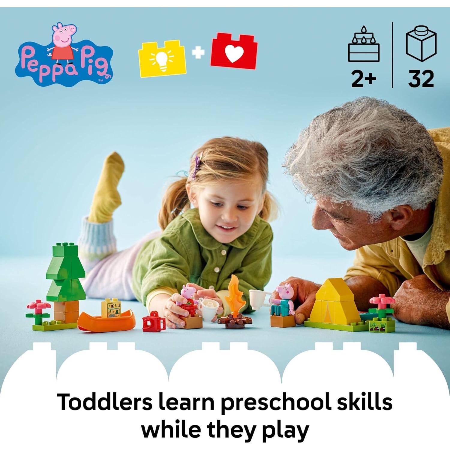 LEGO DUPLO Peppa Pig Camping 32 Piezas Juguete 2+