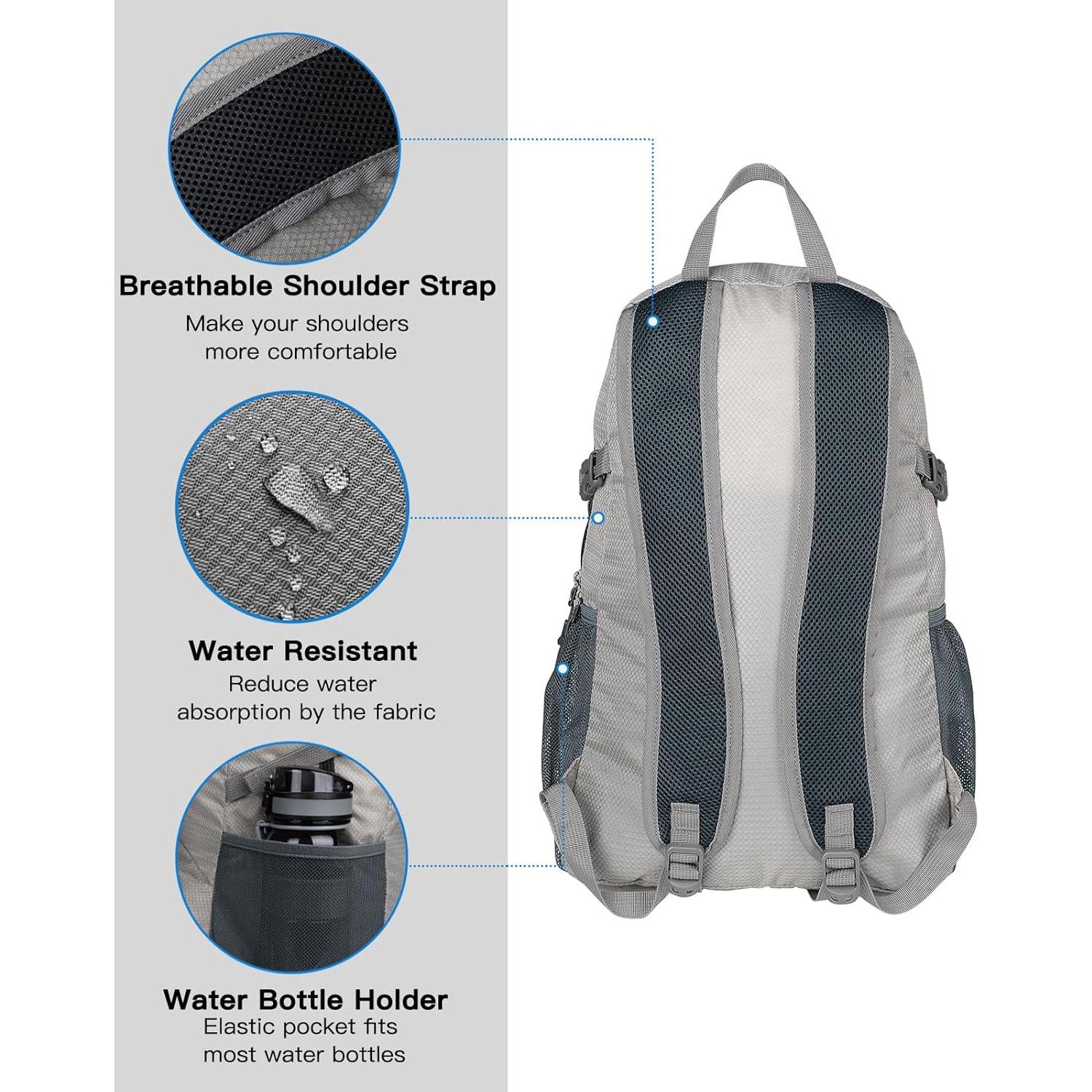 Mochila Plegable WATERFLY 20L Ultra Ligera para Viajes
