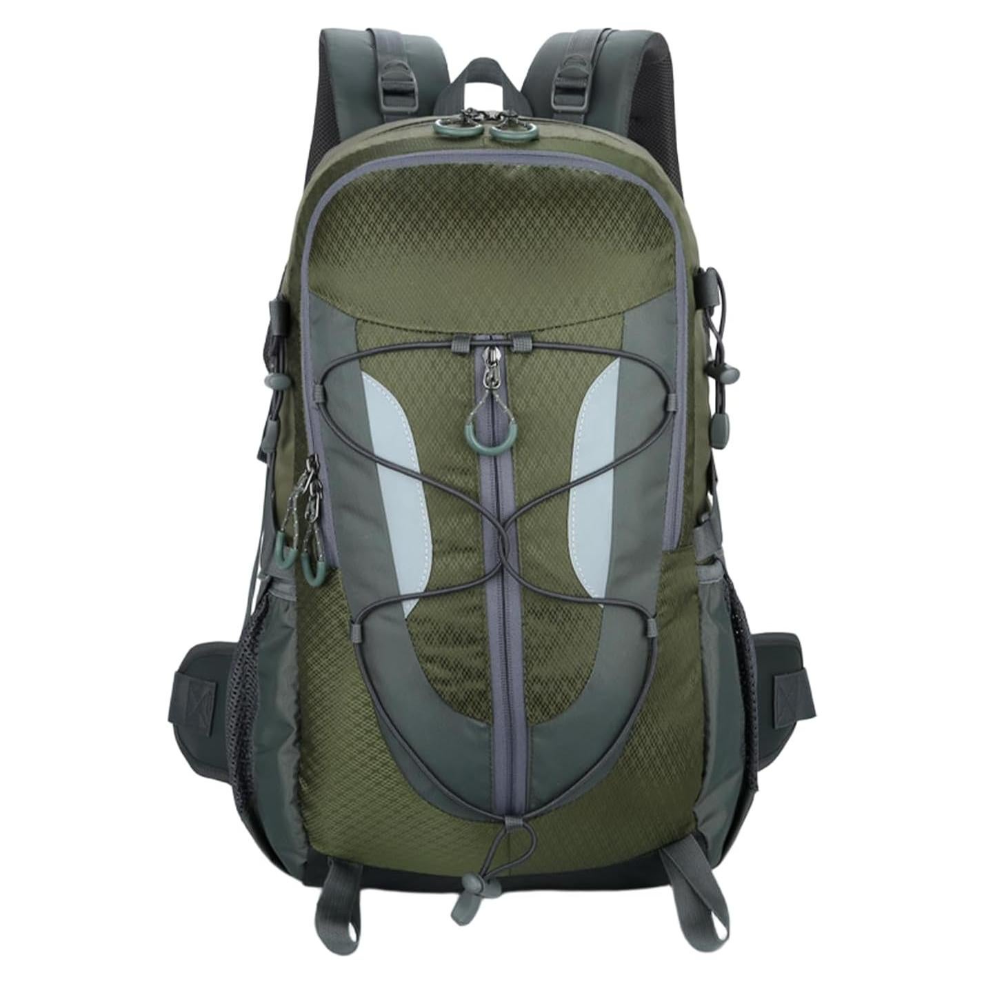 Mochila de Senderismo 30L NPJGKY Impermeable Verde Militar