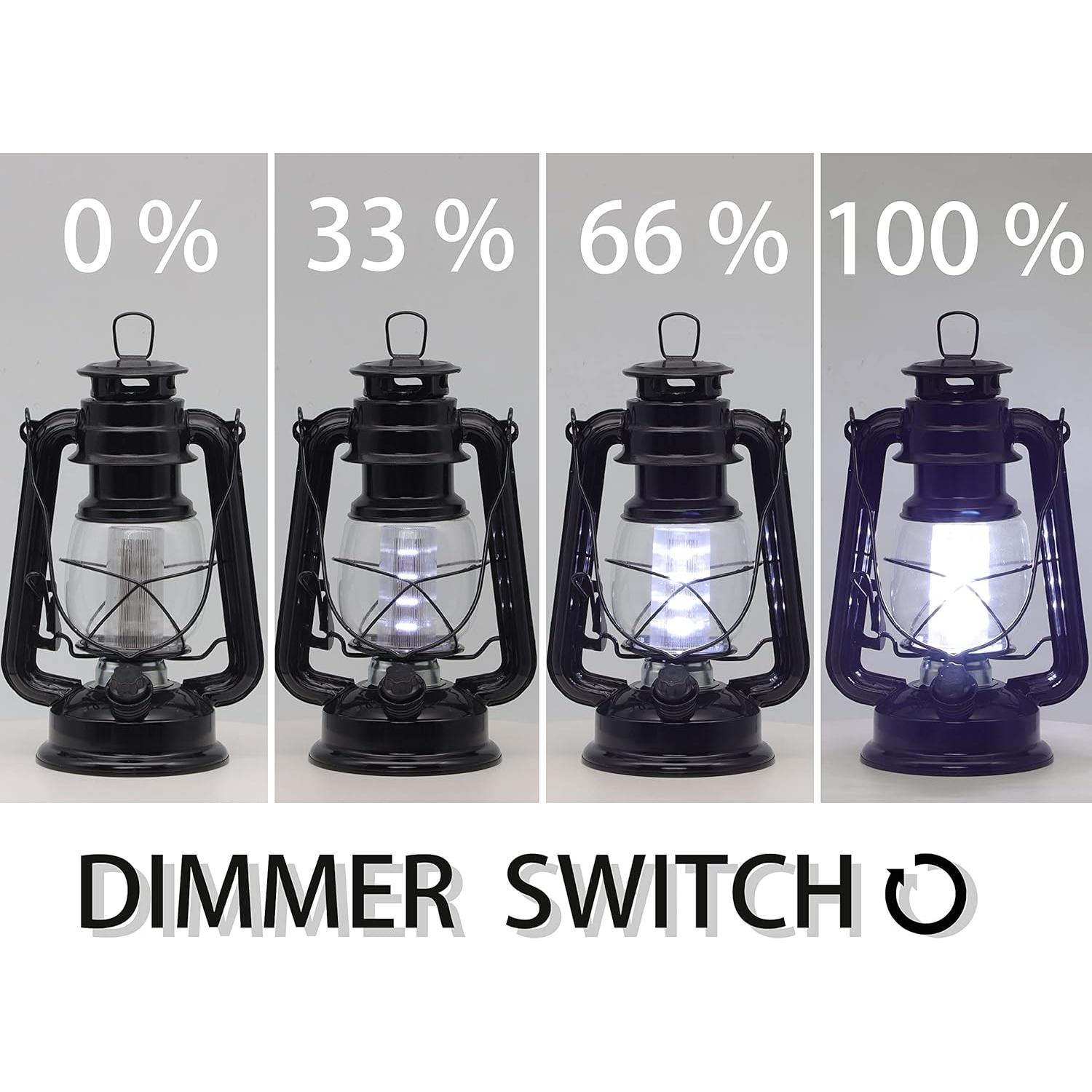 Linterna Vintage LED YAKii Colgante Metal 12 LED Luz Fría