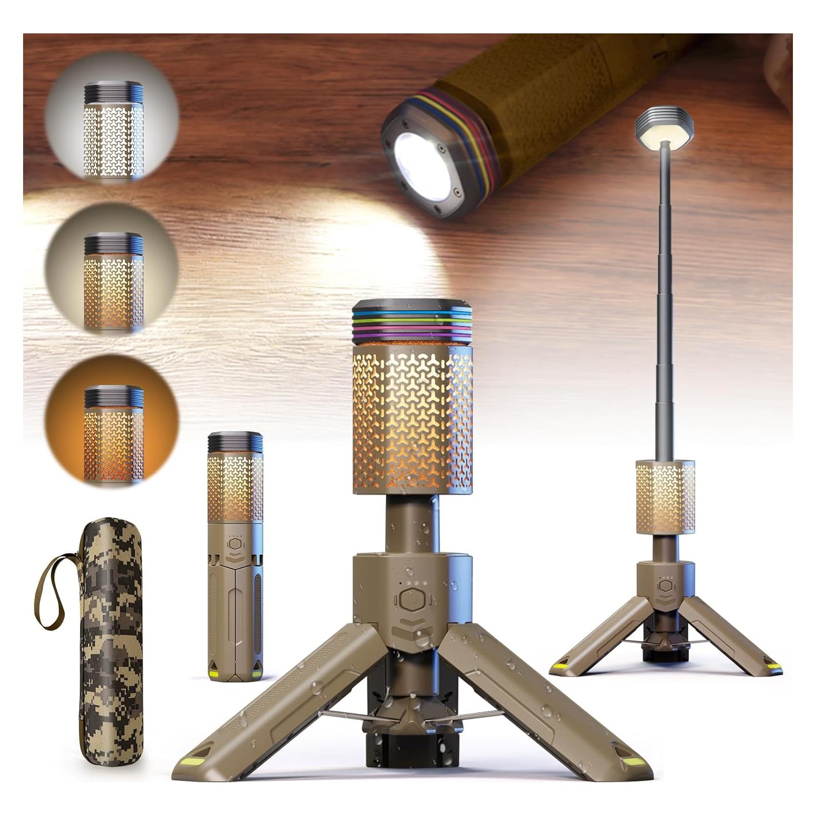 Linterna Telescópica Plegable Siibbea 10500mAh Caqui