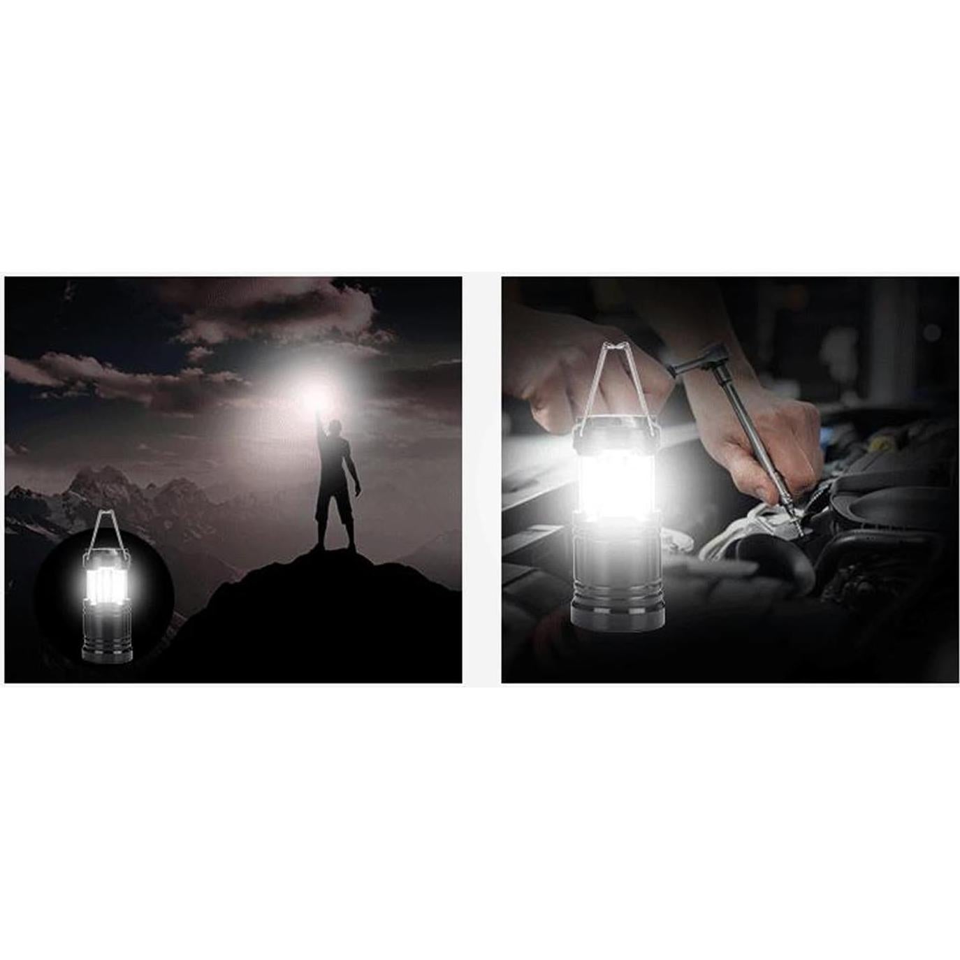 Set de 4 Linternas LED Plegables Lightahead 350 Lúmenes