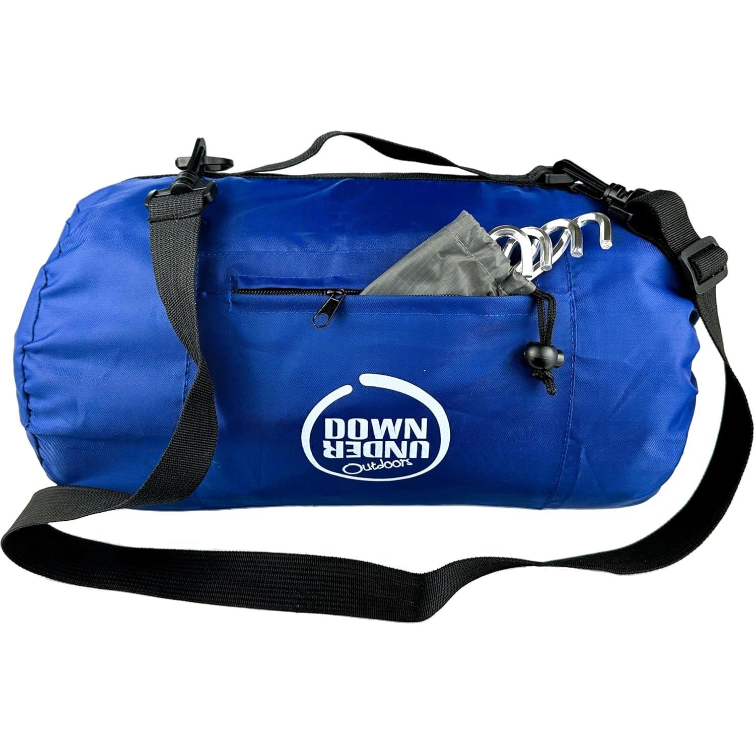 DOWN UNDER OUTDOORS Large Waterproof Windproof Extra Thick 350 GSM Quilted Fleece, or Sherpa Stadium Blanket