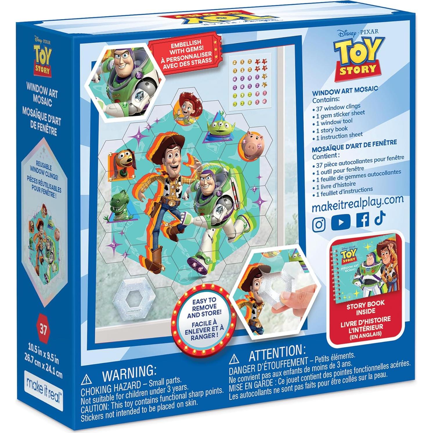 Mosaico de Arte de Ventana Hazlo Real Toy Story - 41 Piezas