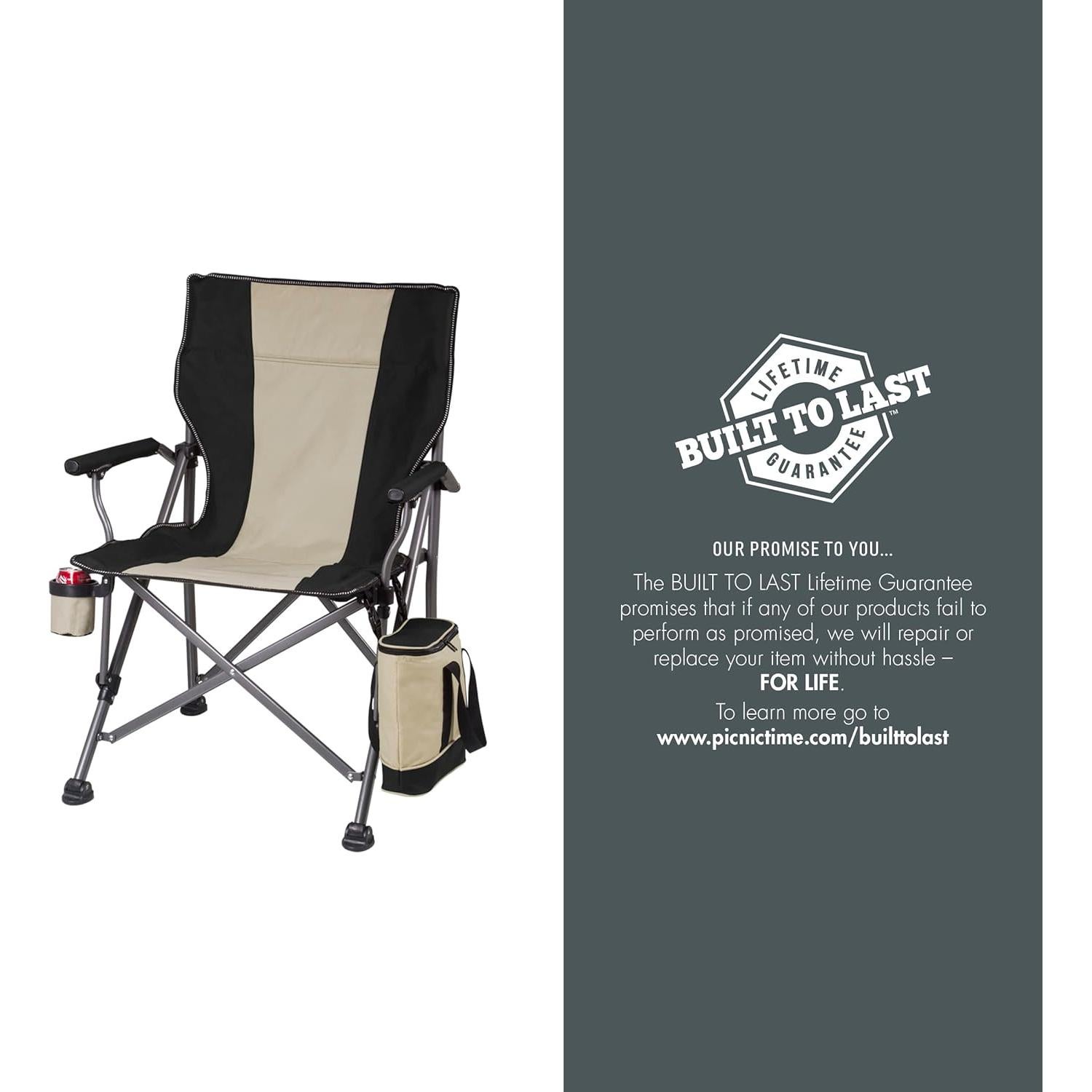 Silla de Camping Plegable Outlander XL con Nevera 400 lb