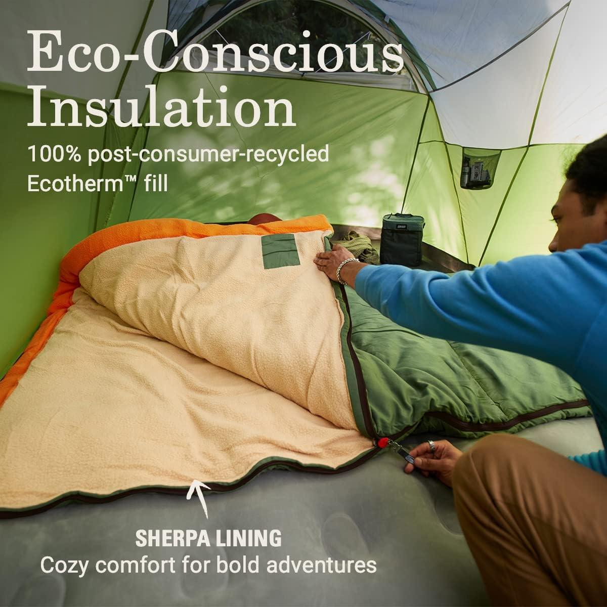 Saco de Dormir Coleman Flatlands 0°F para Climas Fríos 1 Persona