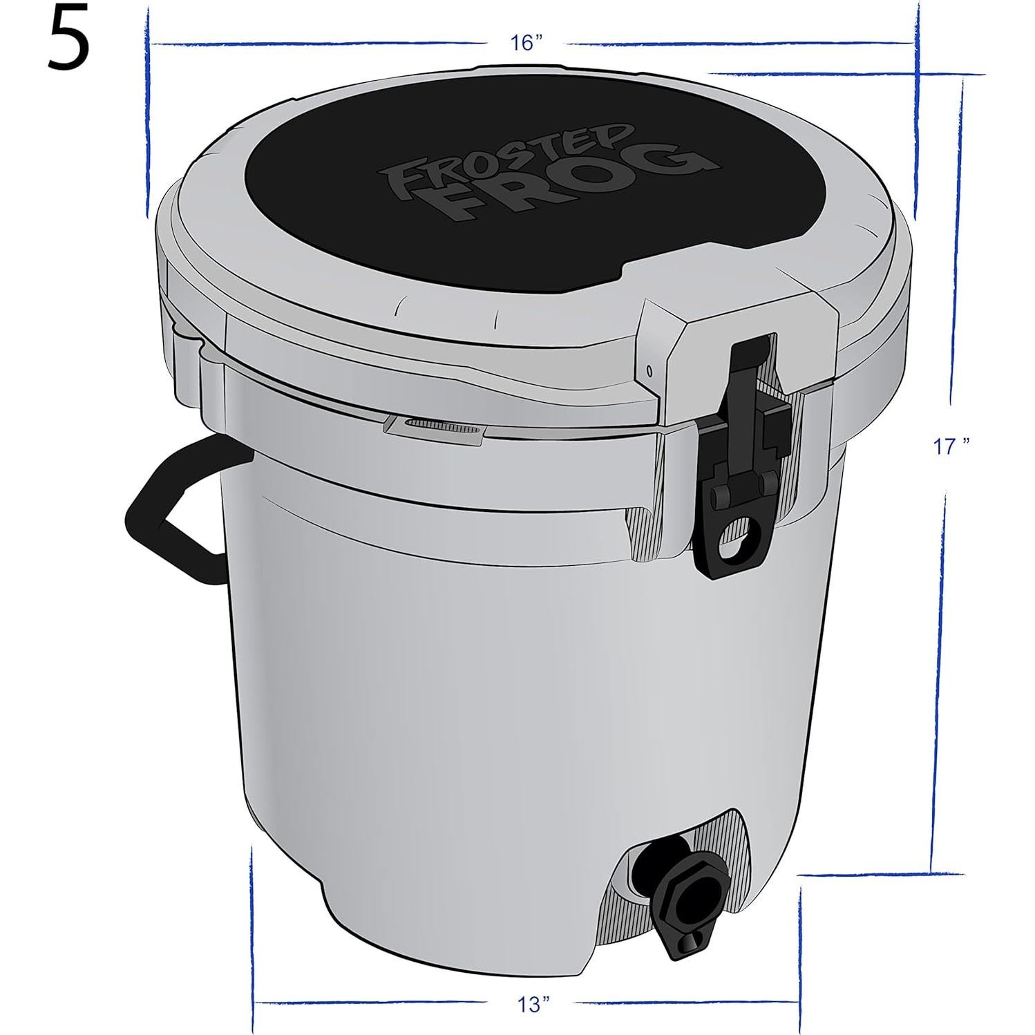 Dispensador de Bebidas Frosted Frog 18.93L Verde Original