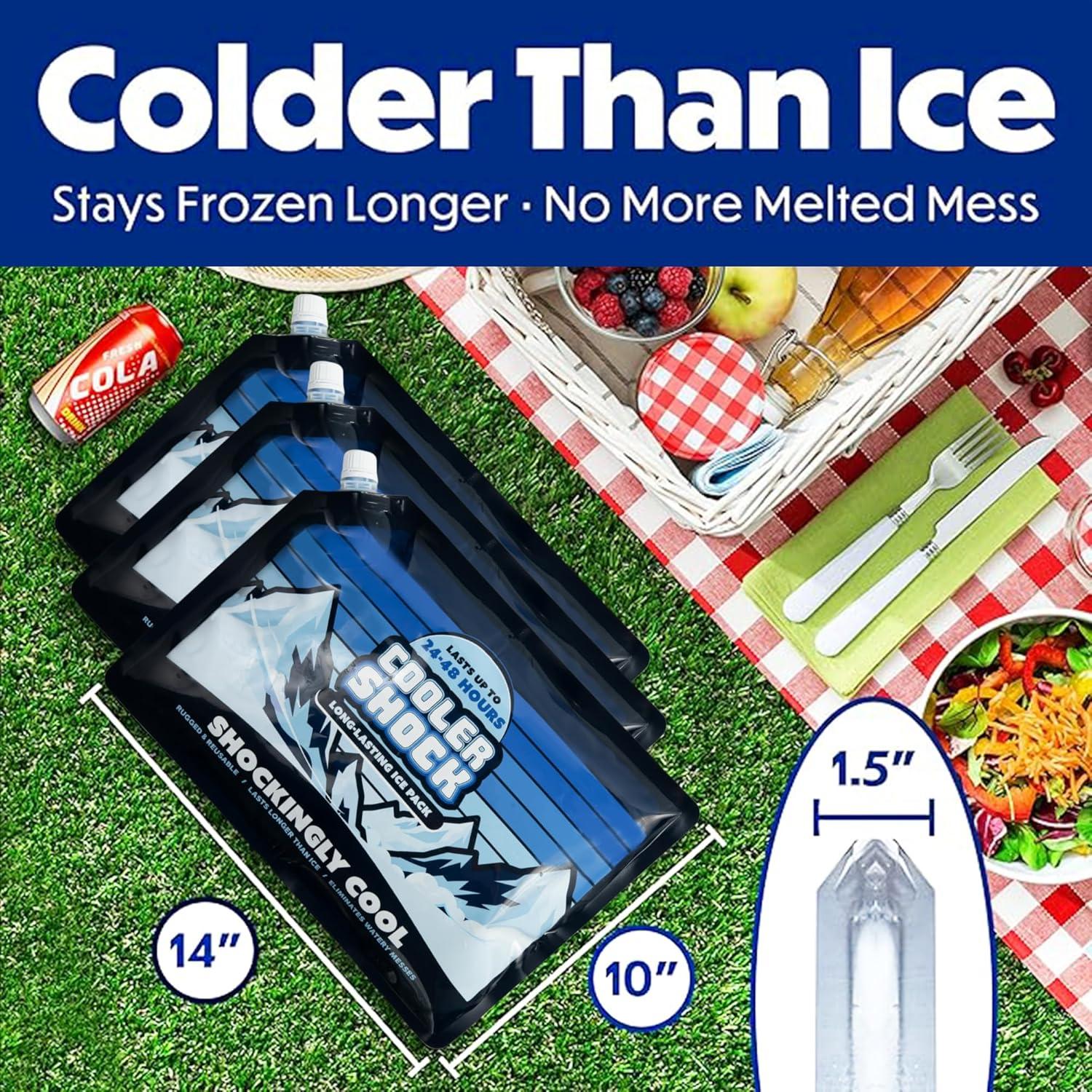 Paquete de Hielo Reutilizable Cooler Shock - 3 Unidades 25.4x35.6 cm