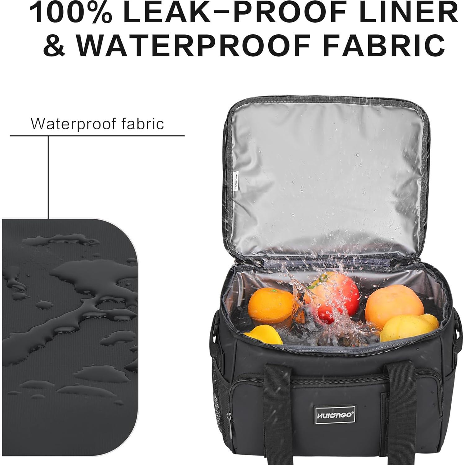 Bolsa Térmica Aislada Hulongo 42L Plegable y Portátil