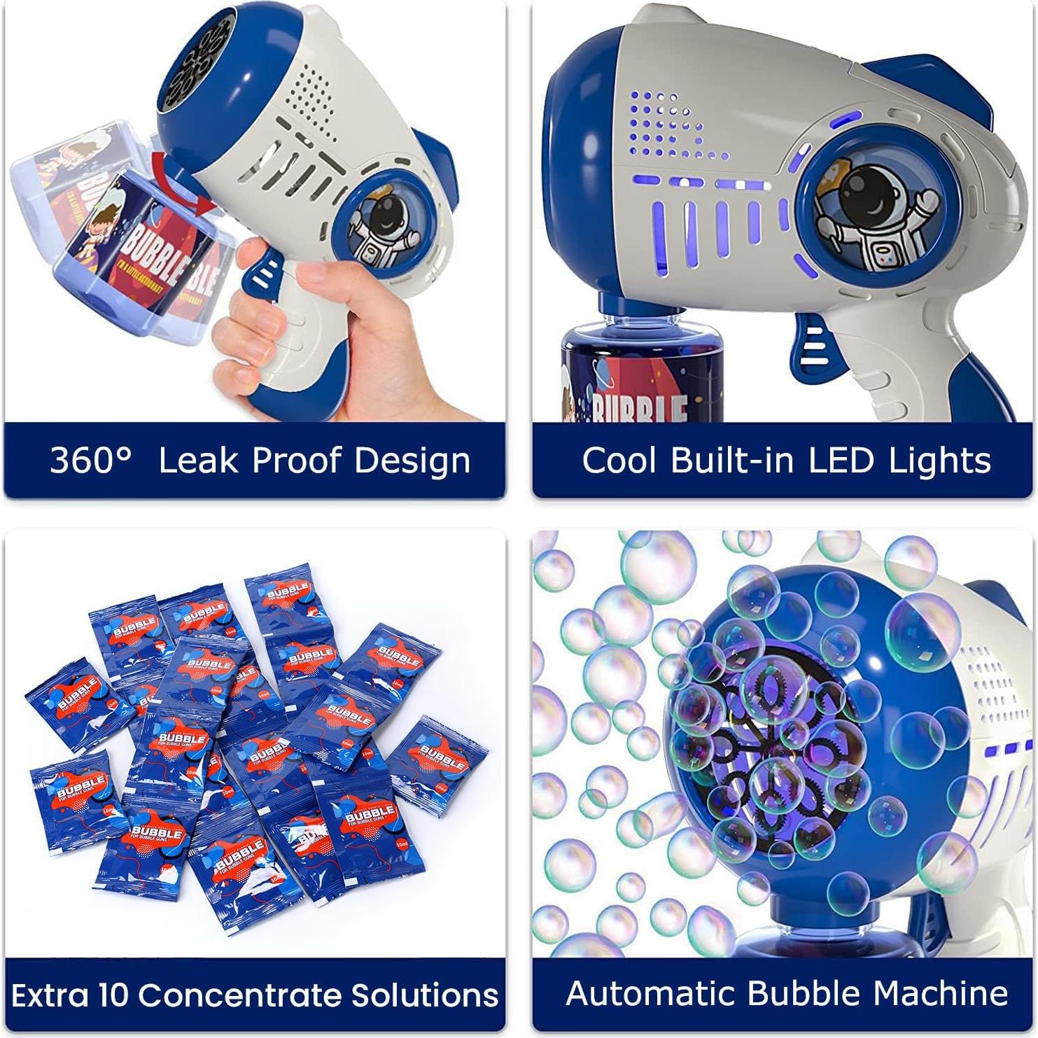 Pistola de Burbujas Eaglestone HL026 con 8 Agujeros y LED