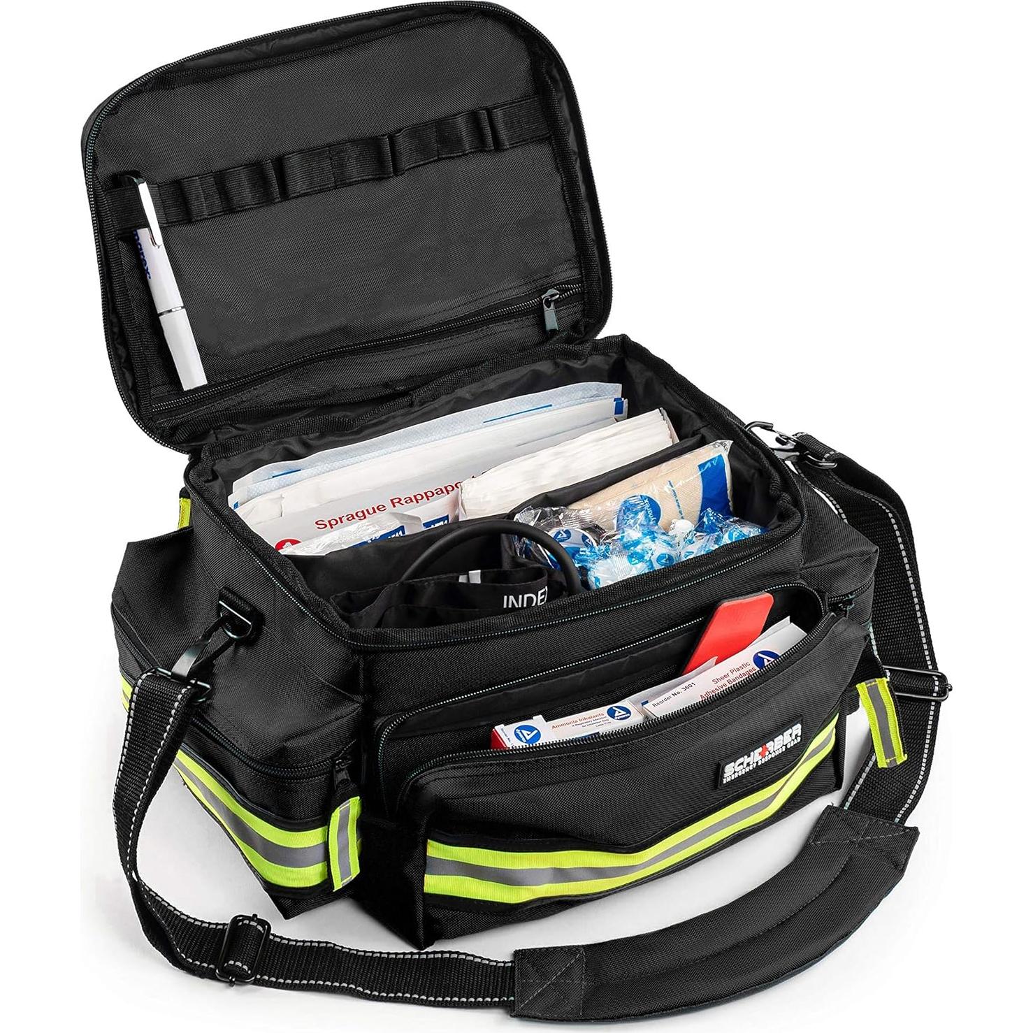 Kit de Trauma Profesional Scherber con 200 Suministros - Negro