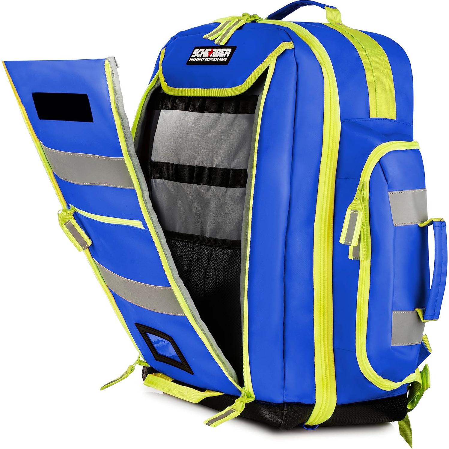 Mochila de Primeros Auxilios Scherber Azul - Kit Completo EMT/EMS