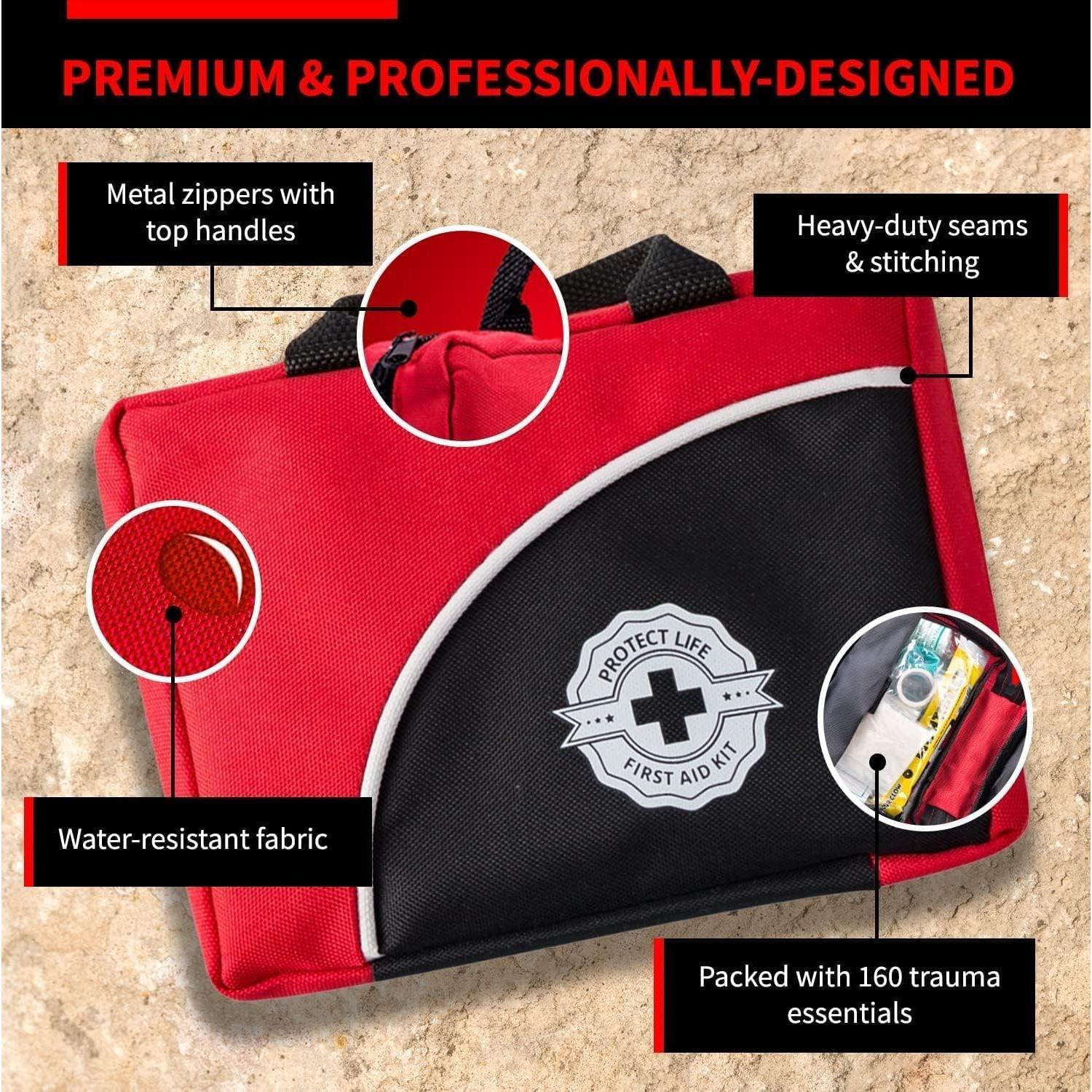 Kit de Primeros Auxilios Protect Life 160 Piezas para Camping