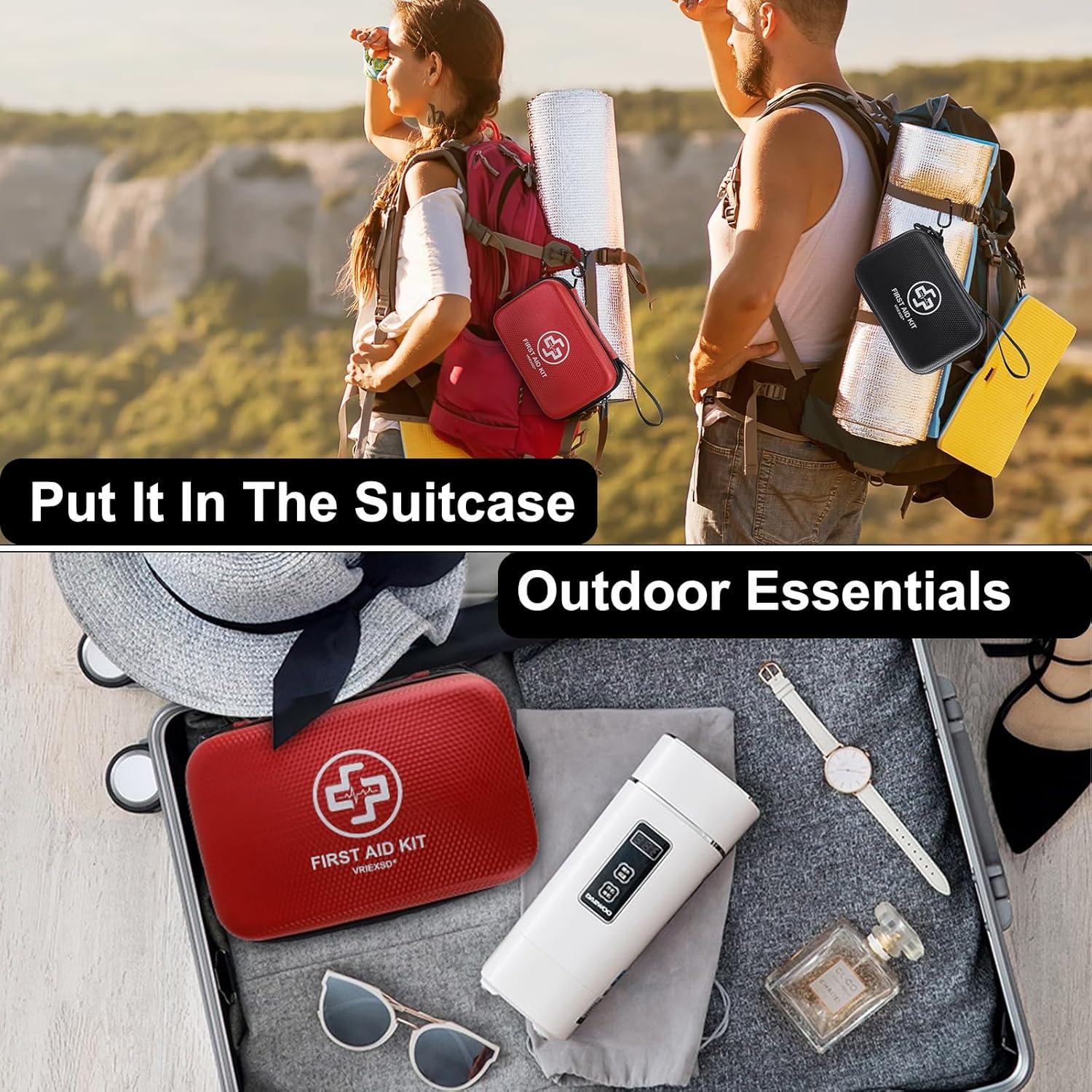 Kit de Primeros Auxilios VRIEXSD 320 Piezas Impermeable Negro