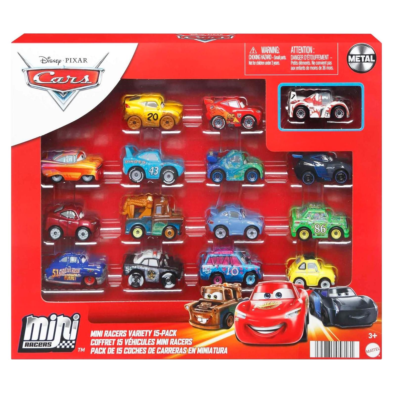 Vehículos Mini Disney Pixar Cars - Paquete de 15