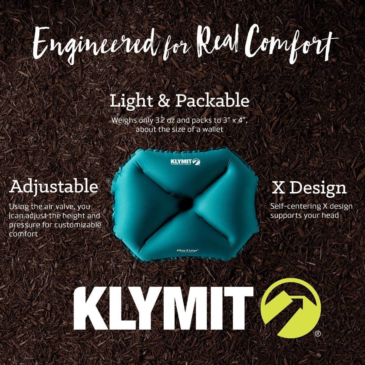 Paquete de Almohadas Inflables Klymit Luxe y Pillow X - Viaje y Camping