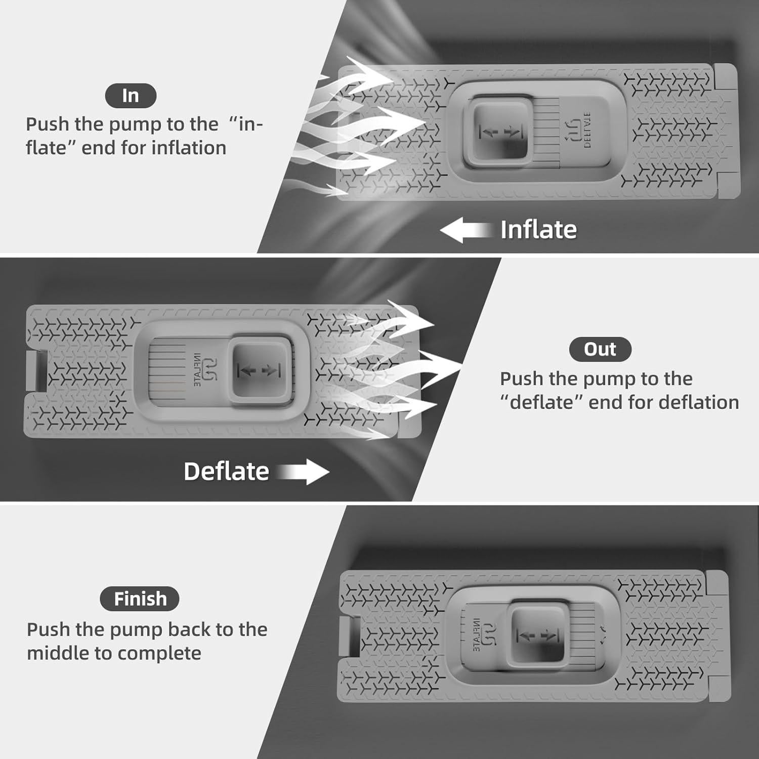 Colchón de Camping Autoinflable Desque Completo 200x130 cm
