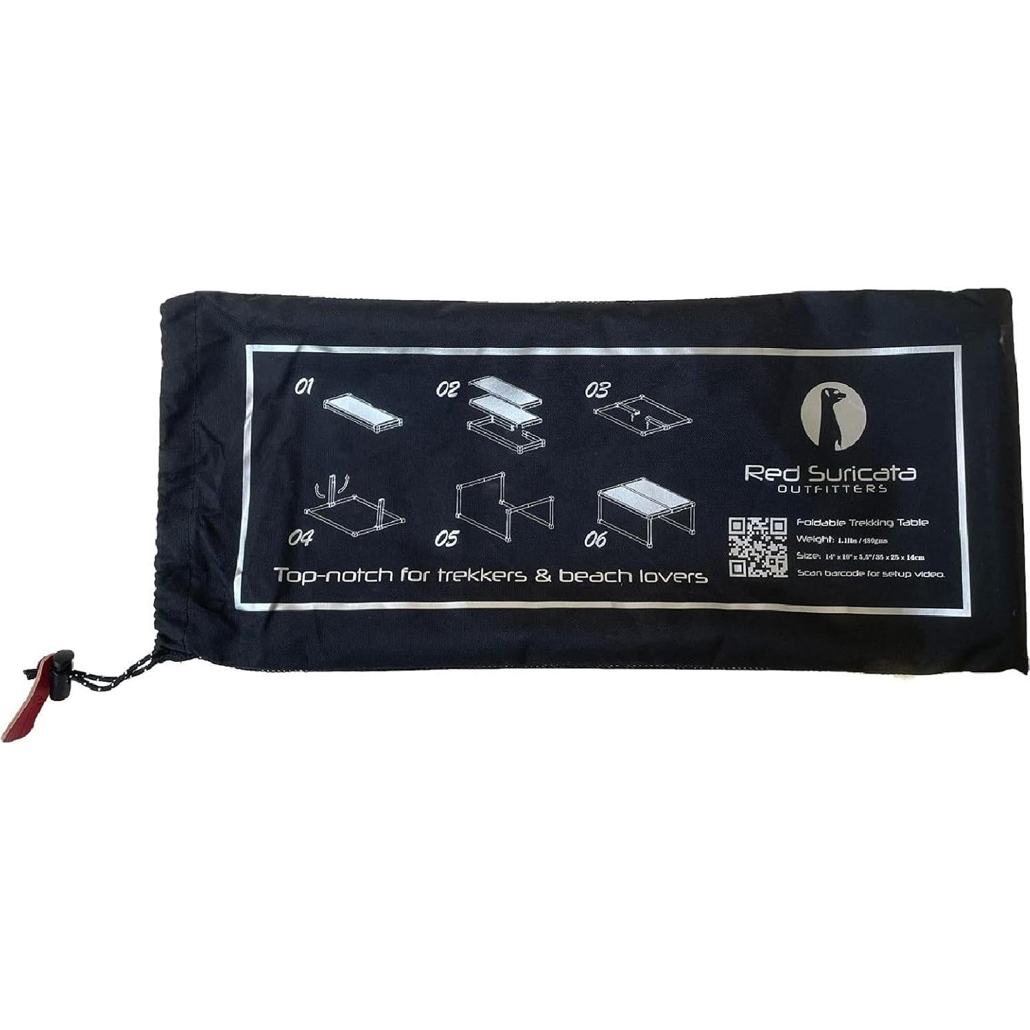 Mesa Plegable Portátil Red Suricata - 35.6x25.4cm, 0.5kg